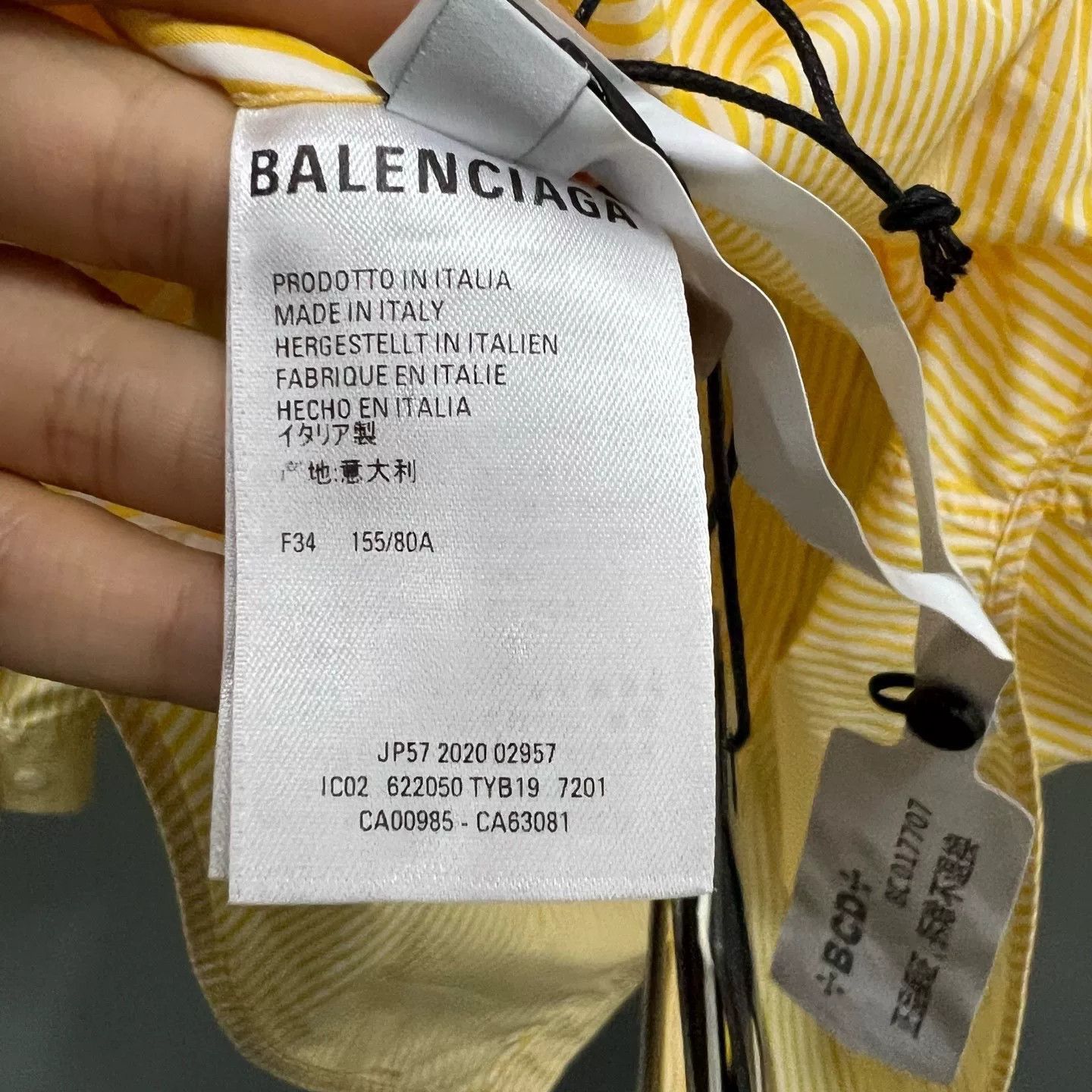 Balenciaga Balenciaga Striped Button Up Shirt Size F34 Size XS / US 0-2 / IT 36-38 - 5 Thumbnail