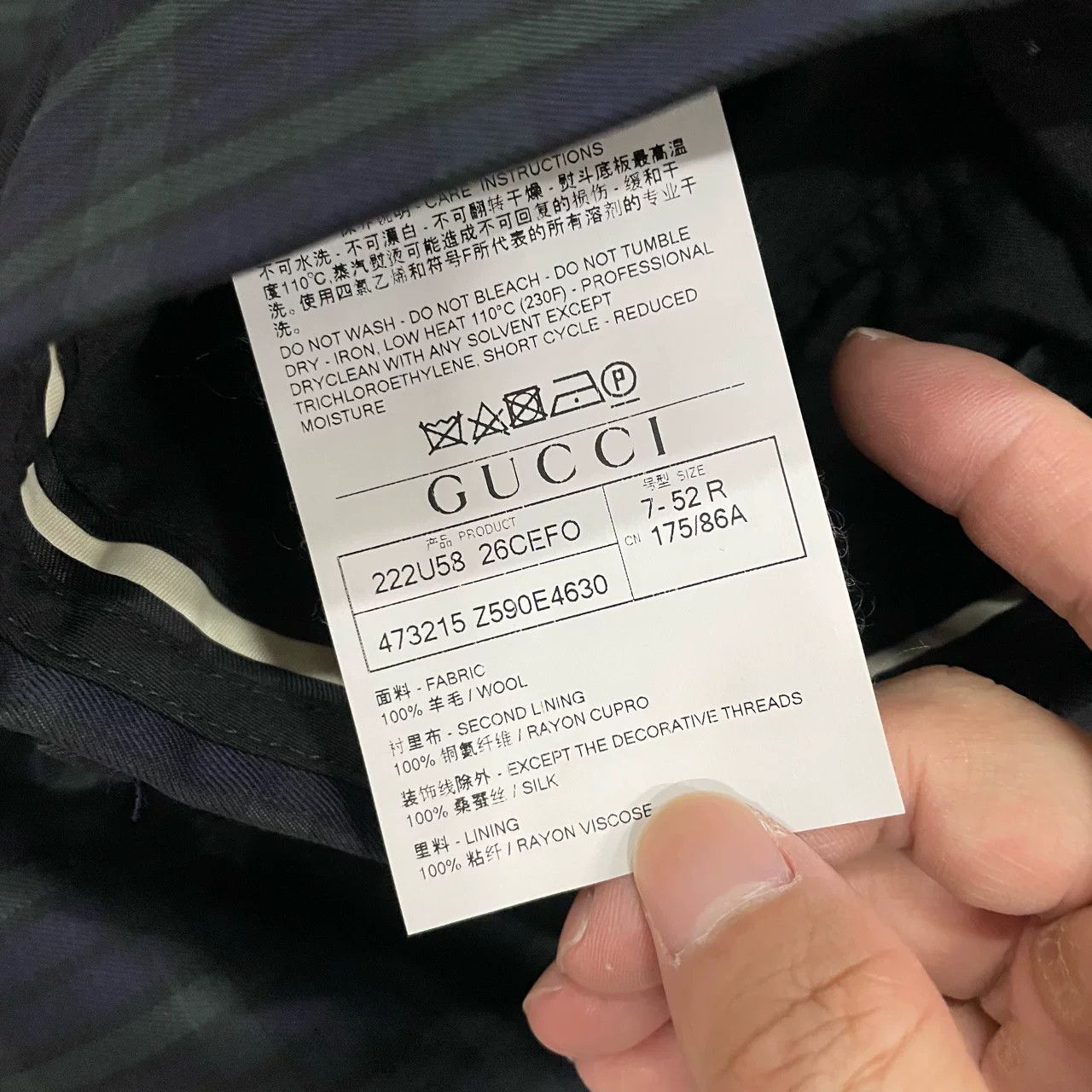 Gucci Gucci Plaid Wool Trousers Size 36 Size US 36 / EU 52 - 4 Thumbnail