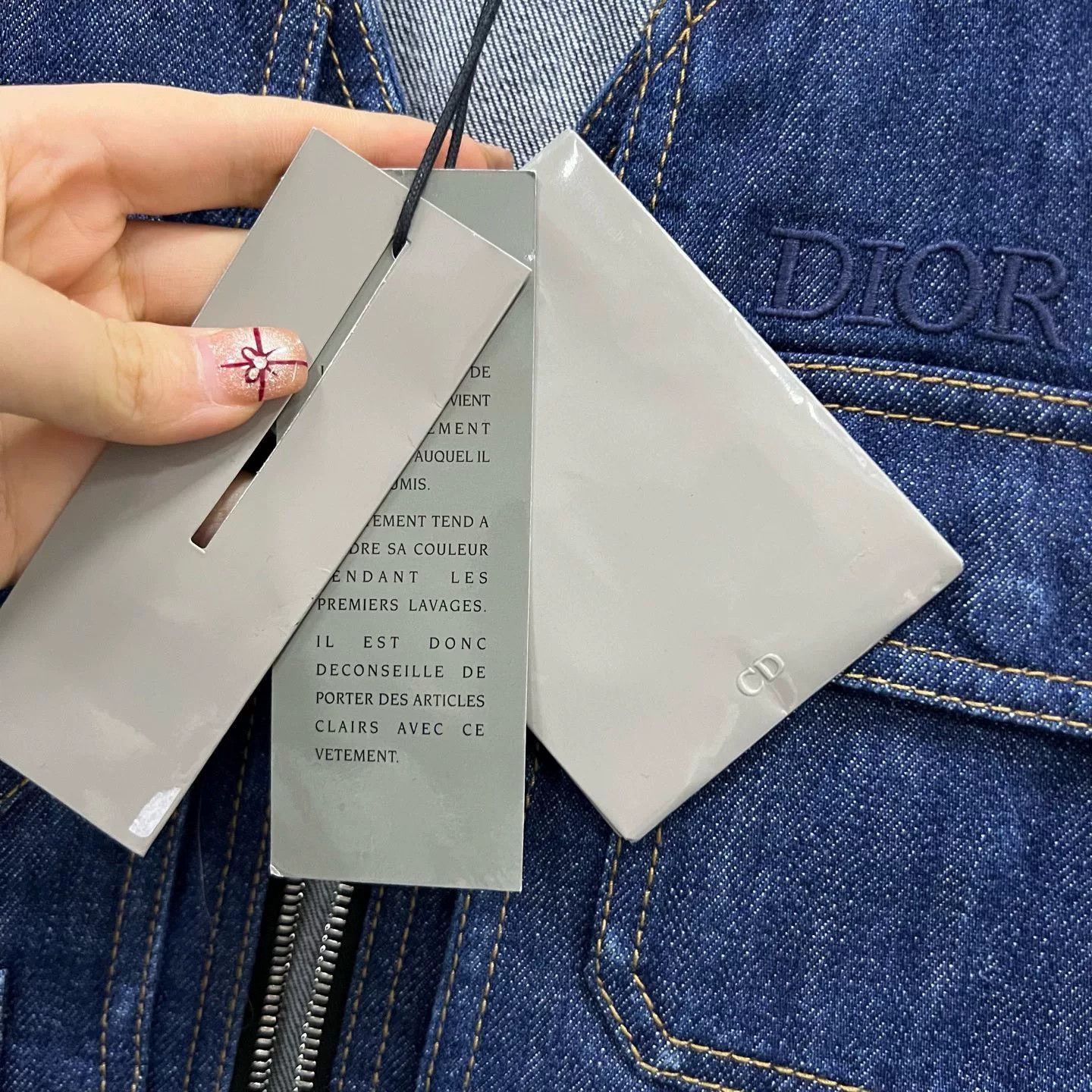Dior Dior Zip Detail Denim Vest Size M Size US M / EU 48-50 / 2 - 4 Thumbnail