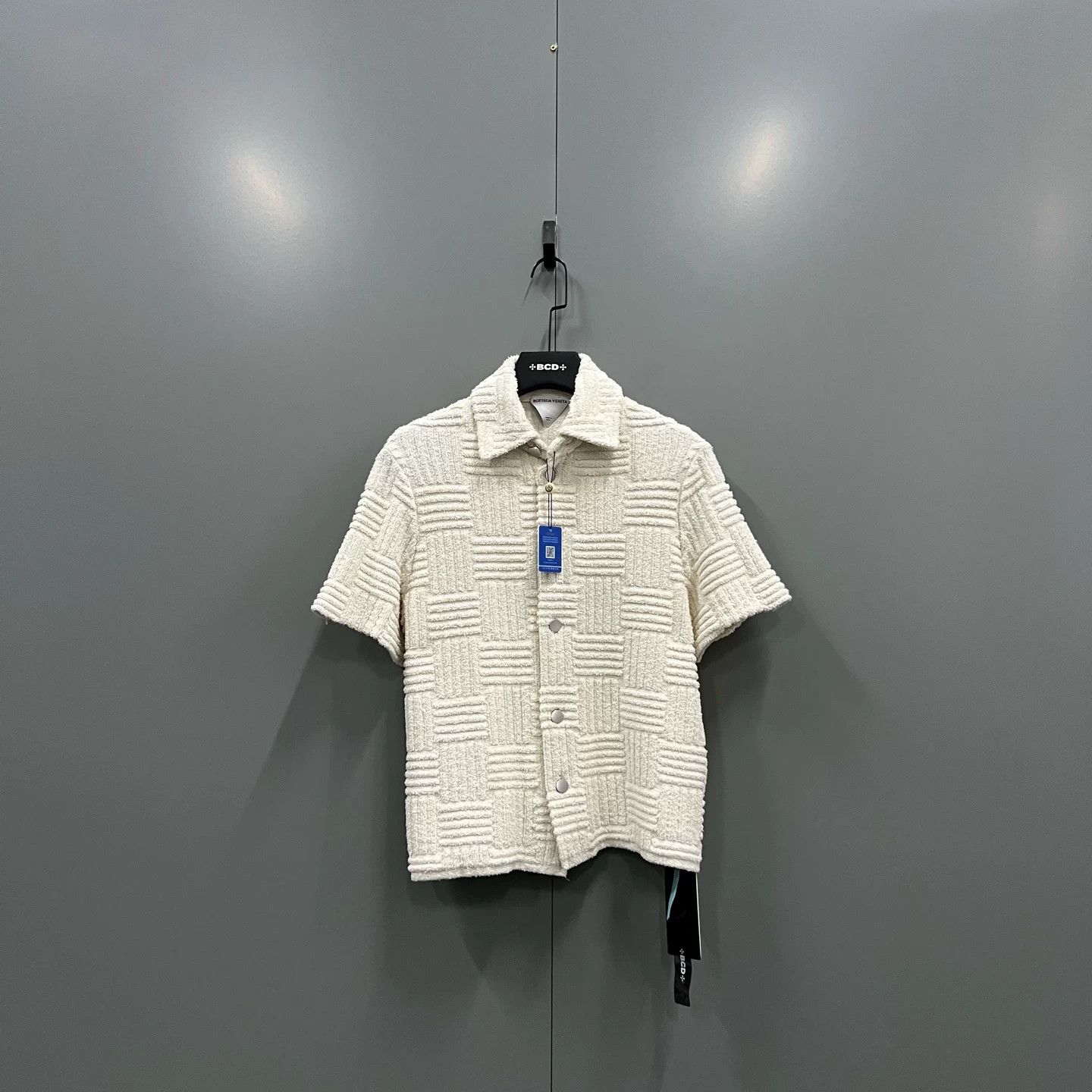 Bottega Veneta Bottega Veneta Textured Short Sleeve Shirt Size S Size US S / EU 44-46 / 1 - 2 Thumbnail