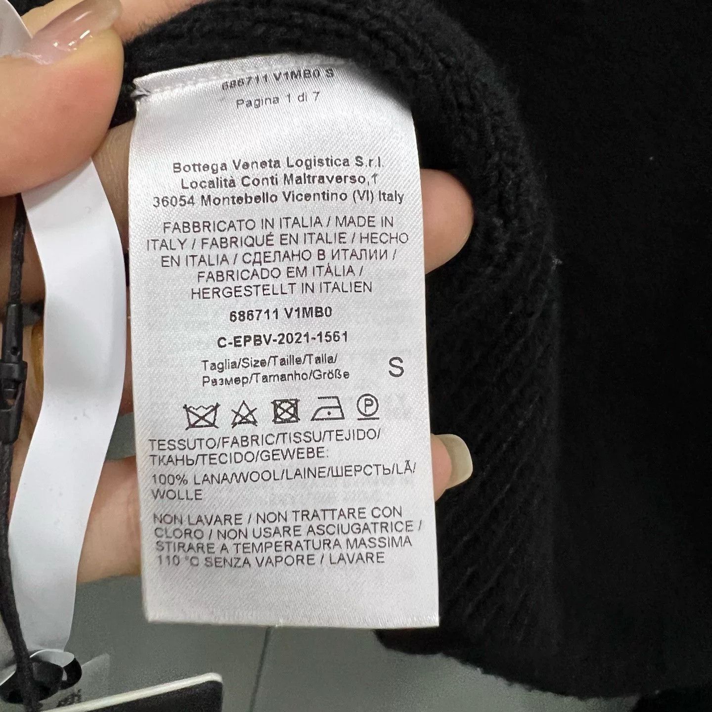 Bottega Veneta Bottega Veneta Black Wool Turtleneck Sweater Size S Size US S / EU 44-46 / 1 - 5 Thumbnail