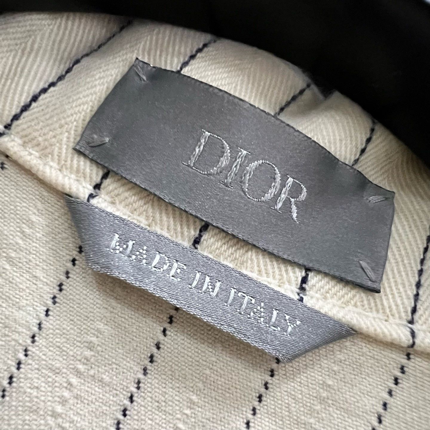 Dior Dior Pinstripe Logo Embroidered Shirt Size 52 Size US L / EU 52-54 / 3 - 4 Thumbnail