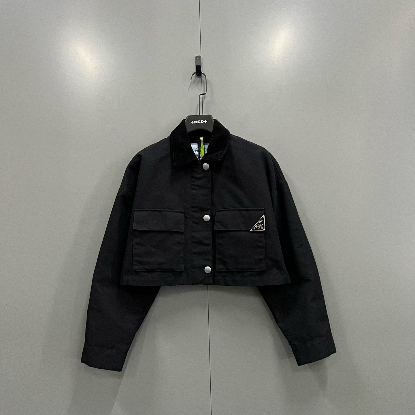 Prada Prada Logo Plaque Canvas Jacket Size 38 Size XS / US 0-2 / IT 36-38 - 2 Thumbnail