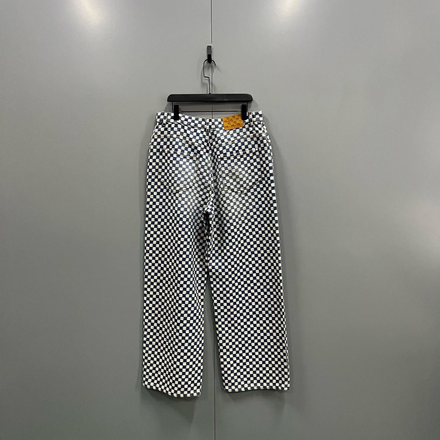 Louis Vuitton Louis Vuitton x Nigo Checkerboard Denim Jeans Size 32 Size US 32 / EU 48 - 3 Thumbnail