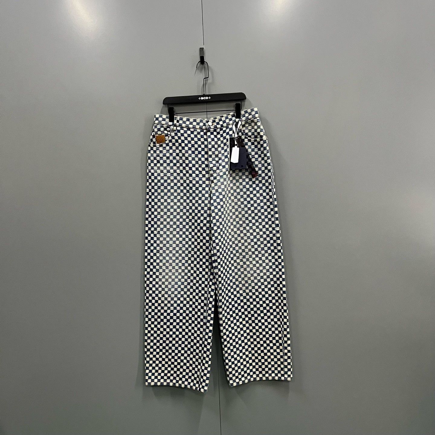 Louis Vuitton Louis Vuitton x Nigo Checkerboard Denim Jeans Size 32 Size US 32 / EU 48 - 2 Thumbnail