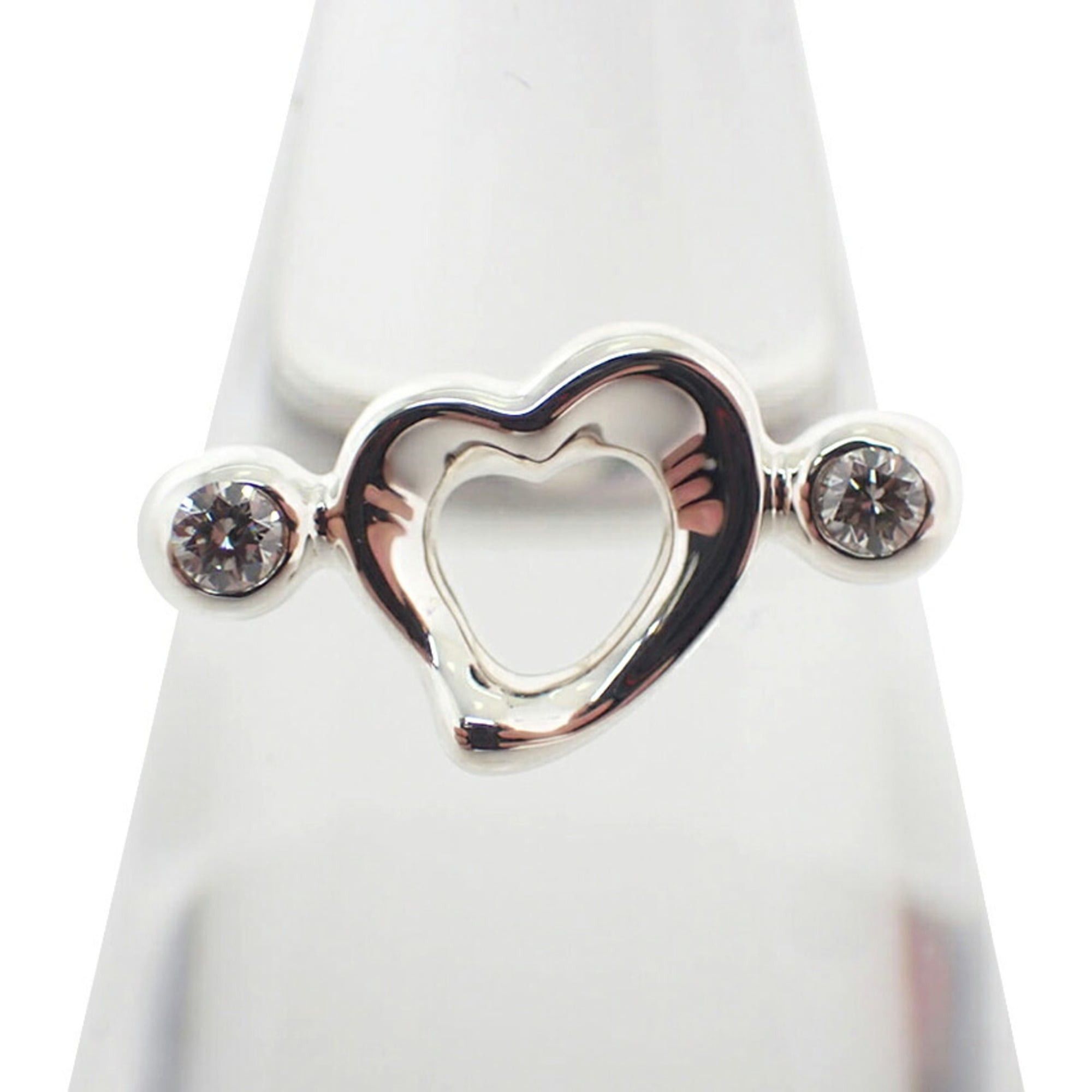 Tiffany & Co. TIFFANY & Co. 925 Diamond 1pc Heart Ring, Size 9 Size ONE SIZE - 2 Thumbnail