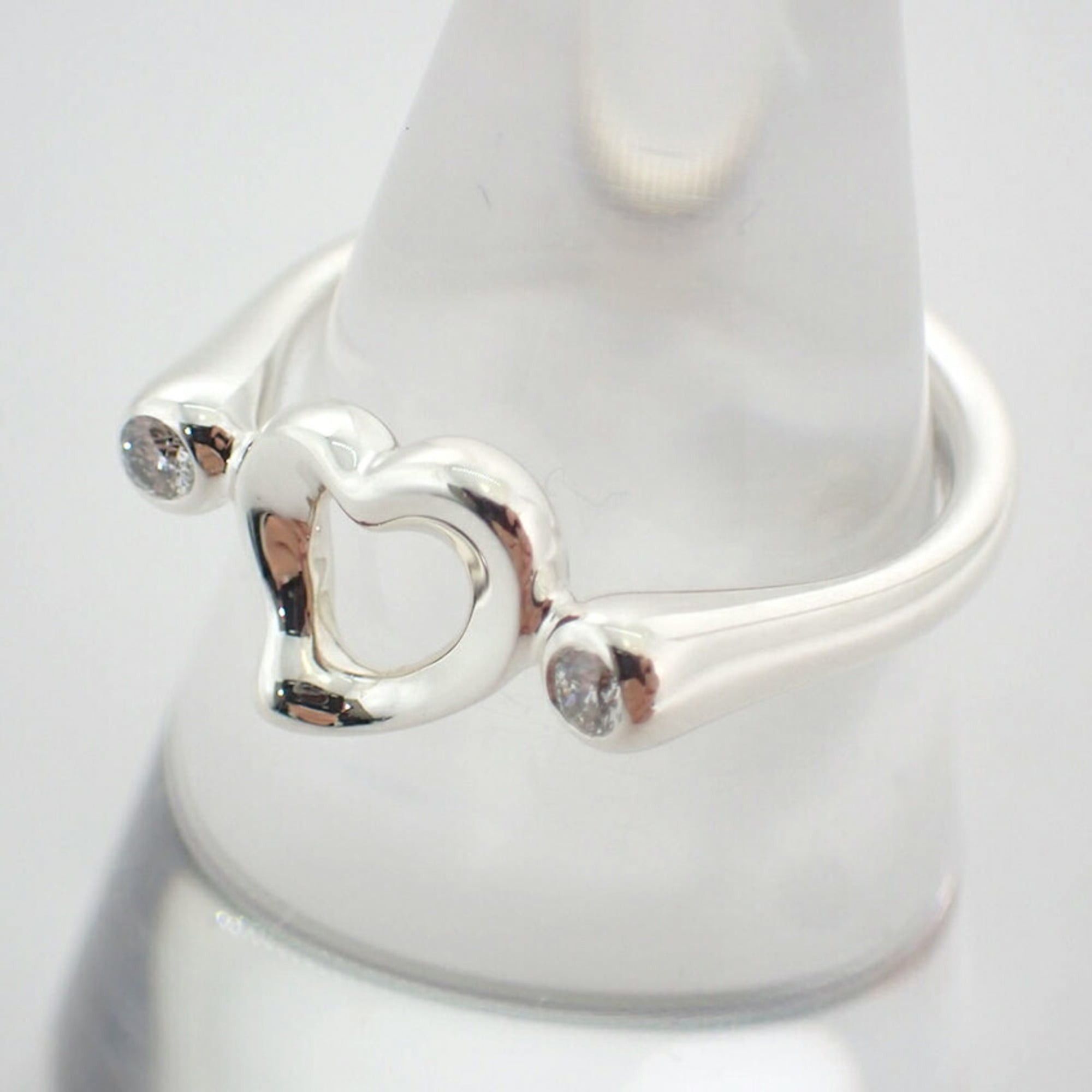 Tiffany & Co. TIFFANY & Co. 925 Diamond 1pc Heart Ring, Size 9 Size ONE SIZE - 3 Thumbnail