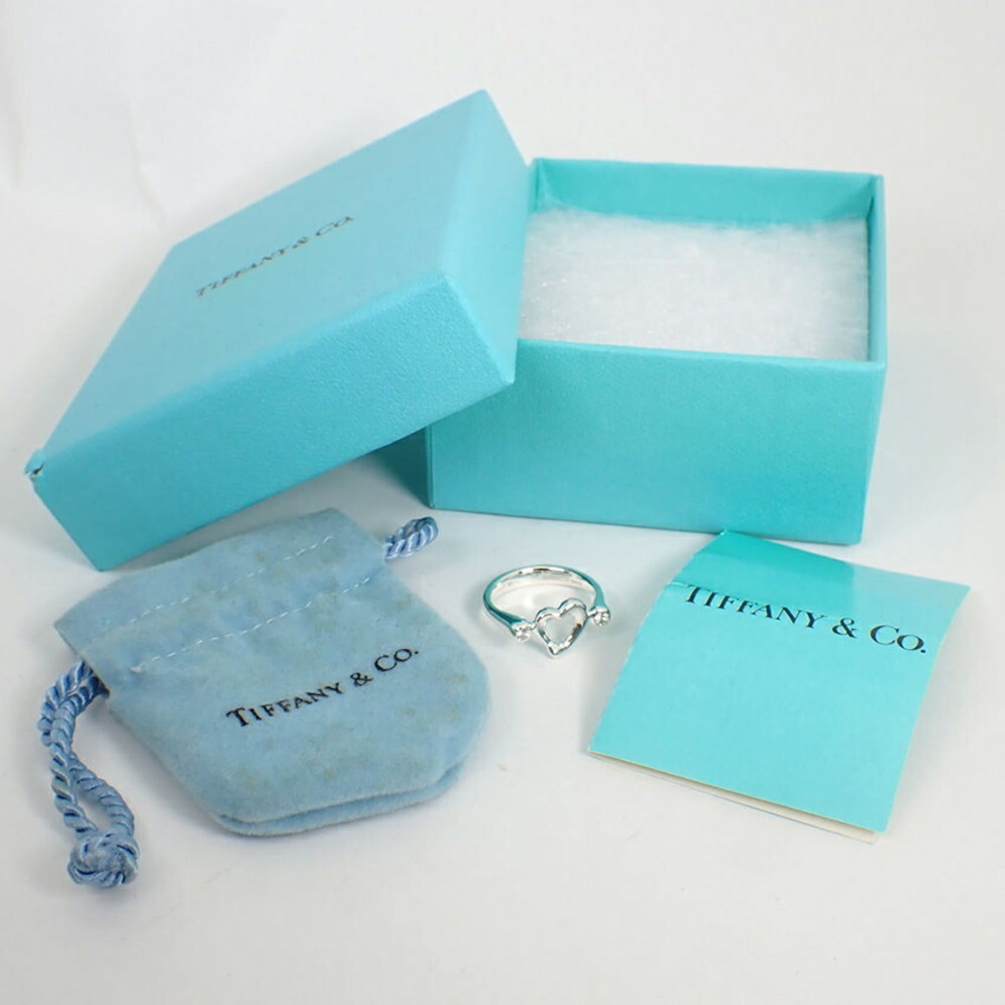 Tiffany & Co. TIFFANY & Co. 925 Diamond 1pc Heart Ring, Size 9 Size ONE SIZE - 10 Thumbnail