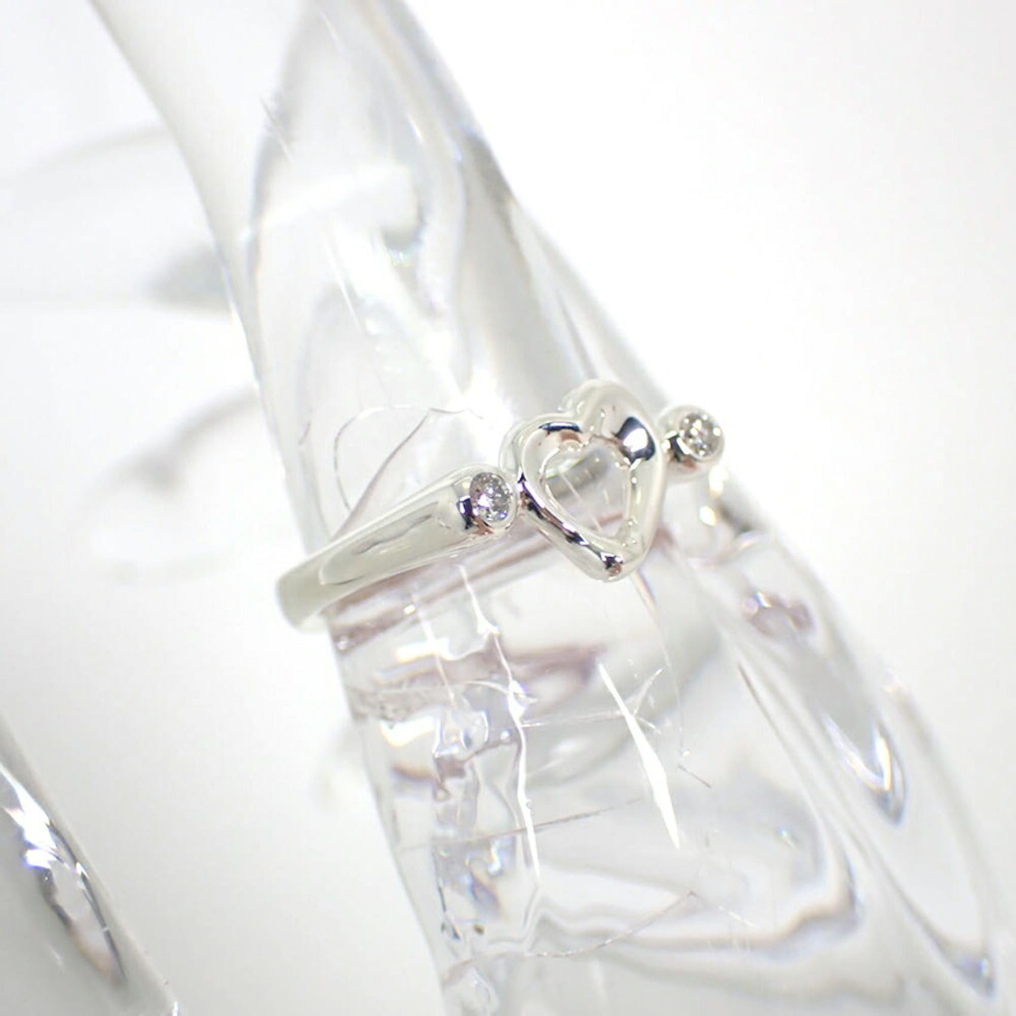 Tiffany & Co. TIFFANY & Co. 925 Diamond 1pc Heart Ring, Size 9 Size ONE SIZE - 4 Thumbnail