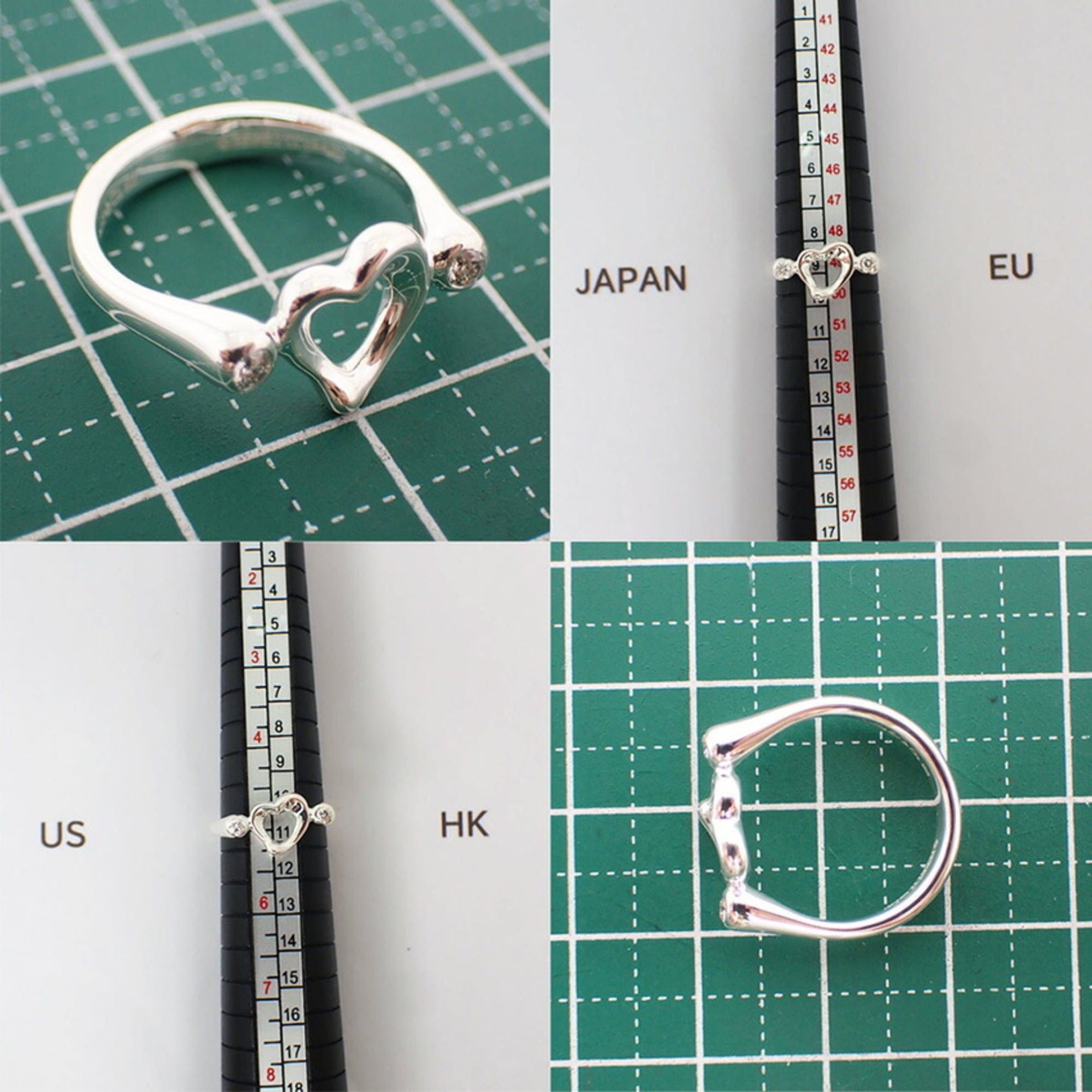 Tiffany & Co. TIFFANY & Co. 925 Diamond 1pc Heart Ring, Size 9 Size ONE SIZE - 11 Thumbnail