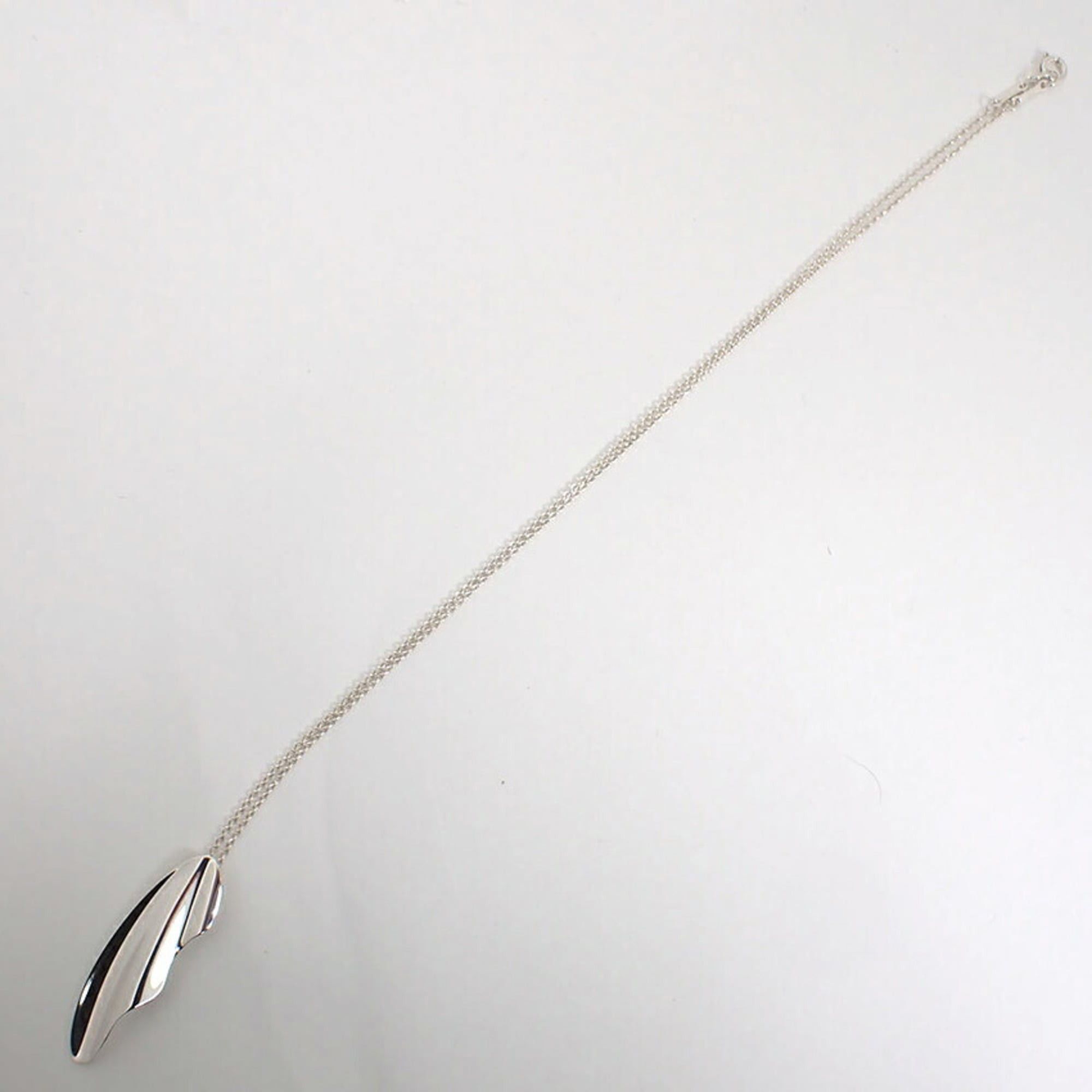 Tiffany & Co. TIFFANY & Co. 925 Elsa Peretti Feather Pendant Necklace Size ONE SIZE - 6 Thumbnail