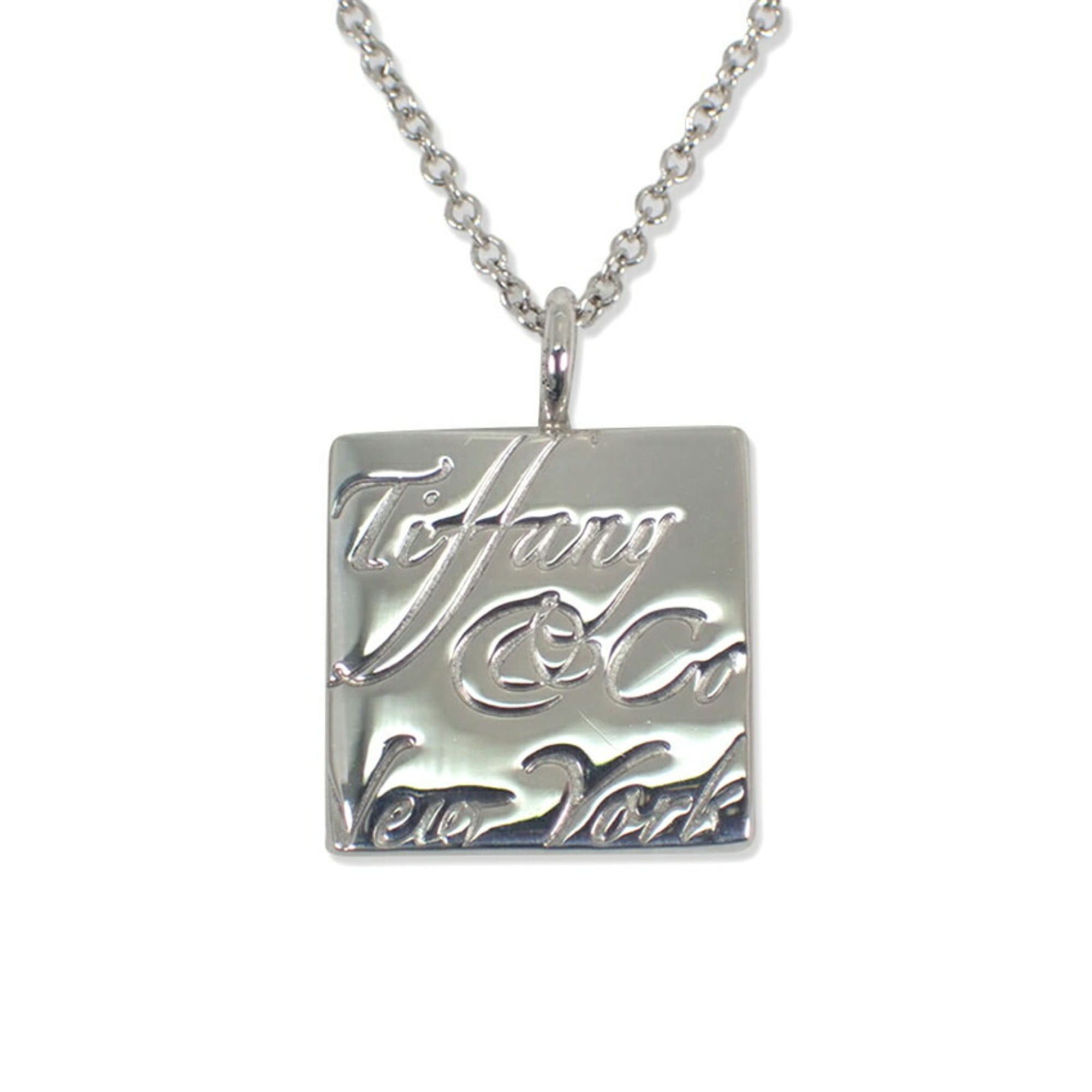 Tiffany & Co. TIFFANY & Co. 925 Notes Square Pendant Necklace Size ONE SIZE - 2 Thumbnail