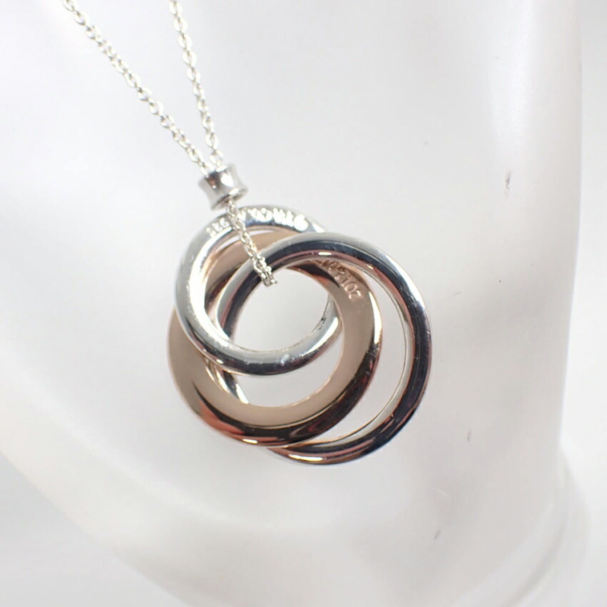 Tiffany & Co. TIFFANY & Co. 925 Metal 1837 Interlocking Circle Necklace Size ONE SIZE - 6 Thumbnail