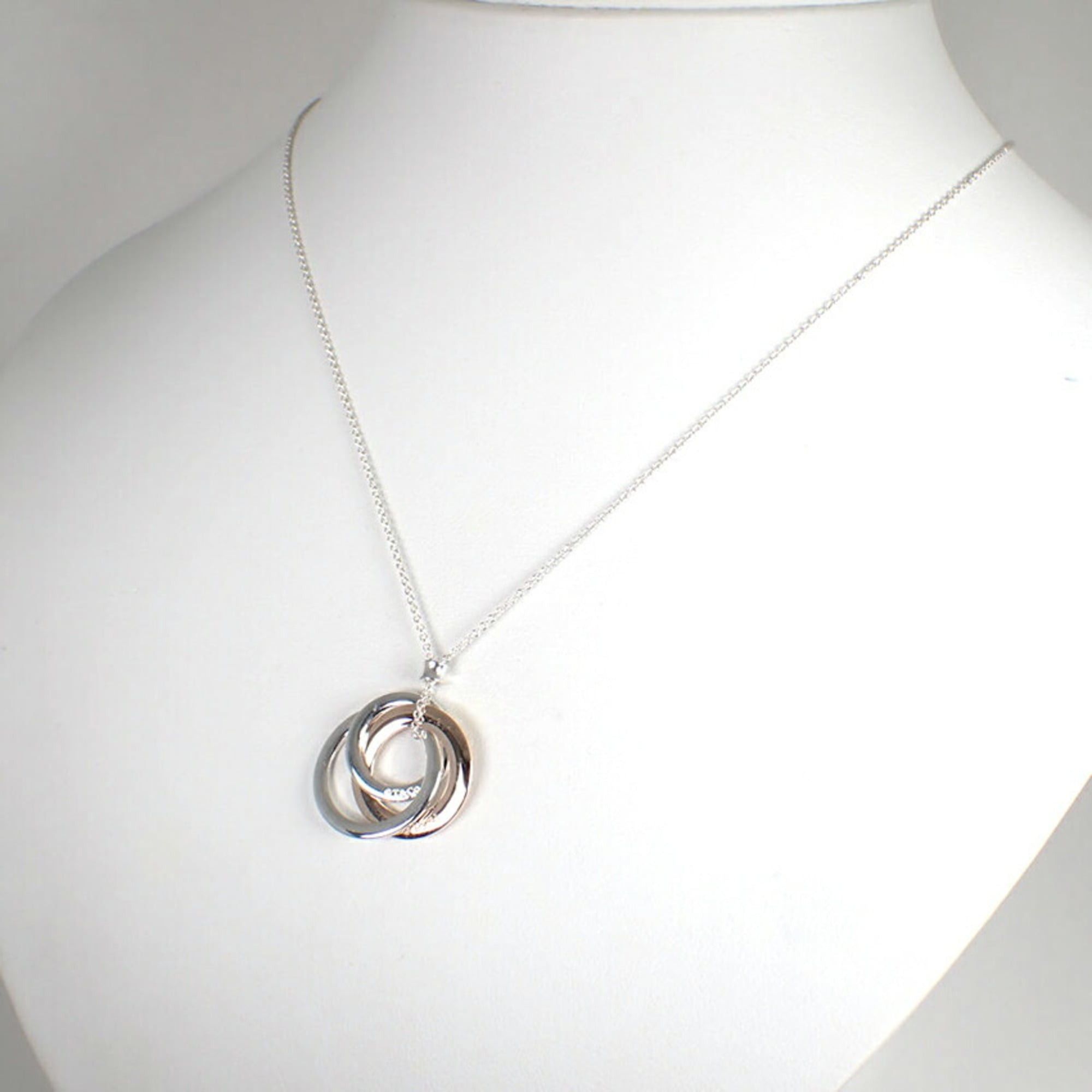 Tiffany & Co. TIFFANY & Co. 925 Metal 1837 Interlocking Circle Necklace Size ONE SIZE - 4 Thumbnail