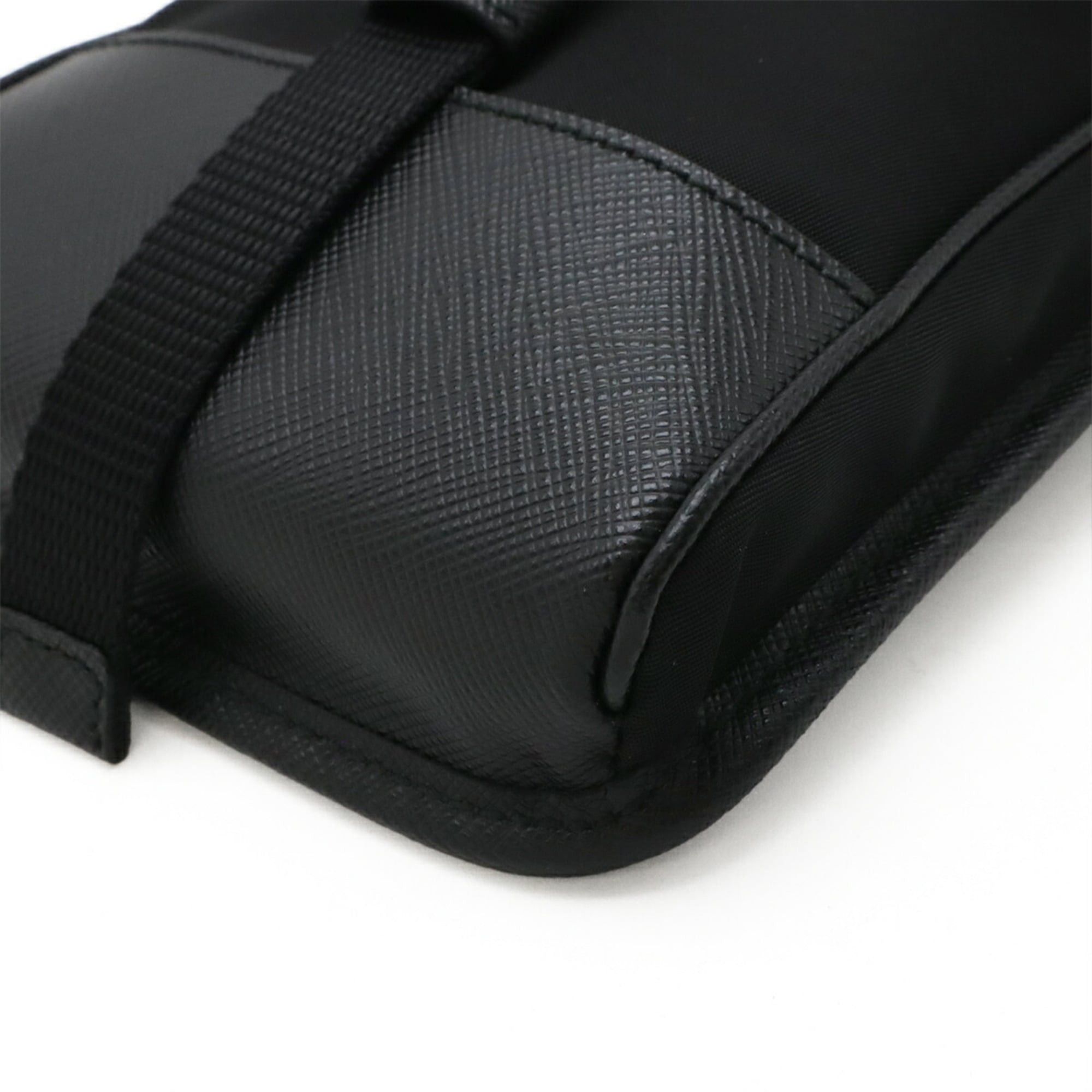 Prada PRADA Triangle Smartphone Case, Shoulder Bag, Handbag, Pouch, Nylon, NERO Black, 2ZH109 Size ONE SIZE - 4 Thumbnail