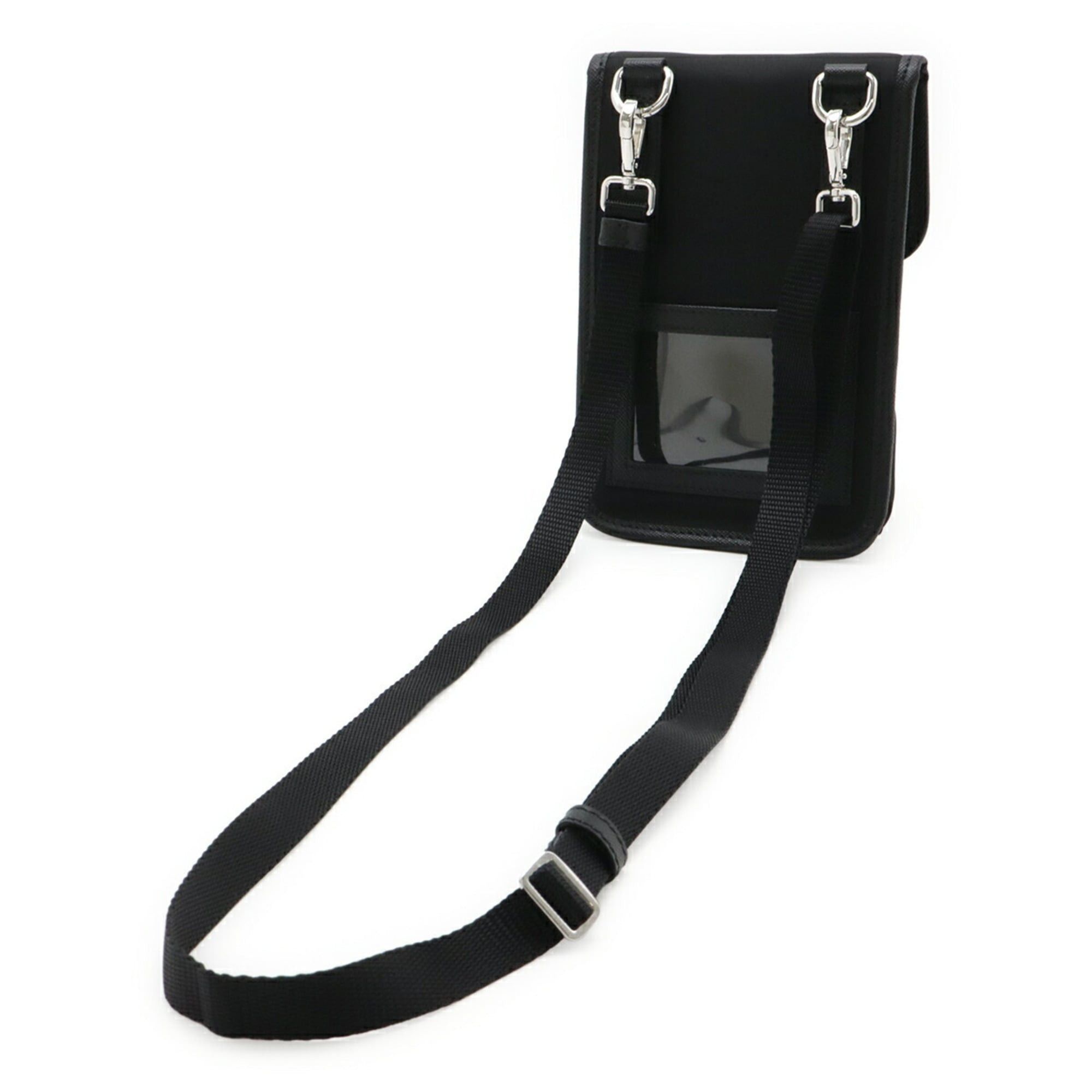 Prada PRADA Triangle Smartphone Case, Shoulder Bag, Handbag, Pouch, Nylon, NERO Black, 2ZH109 Size ONE SIZE - 3 Thumbnail