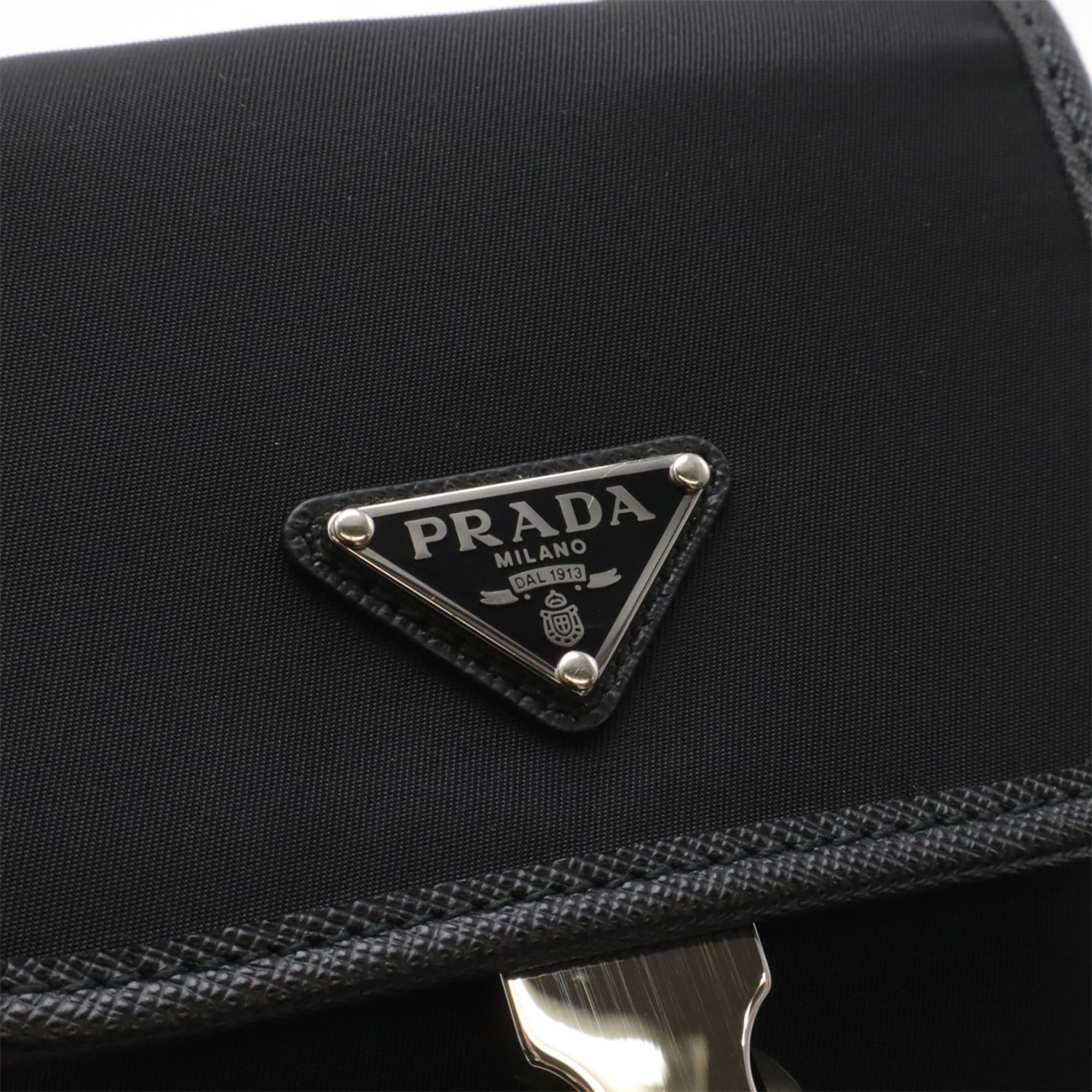 Prada PRADA Triangle Smartphone Case, Shoulder Bag, Handbag, Pouch, Nylon, NERO Black, 2ZH109 Size ONE SIZE - 6 Thumbnail