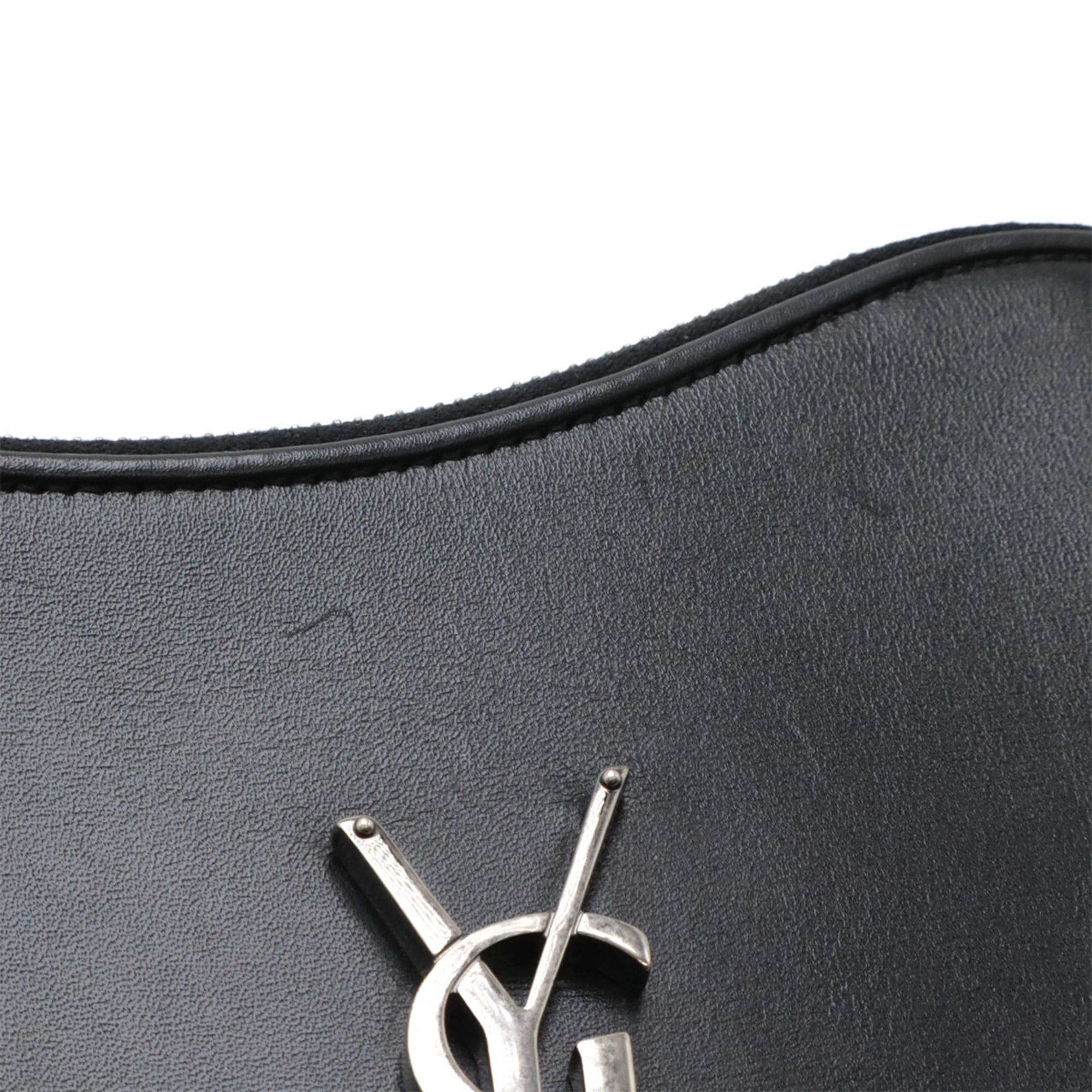 Yves Saint Laurent SAINT LAURENT PARIS YSL Yves Saint Laurent Heart Pochette Chain Shoulder Bag Tassel Leather Black 540694 Size ONE SIZE - 6 Thumbnail