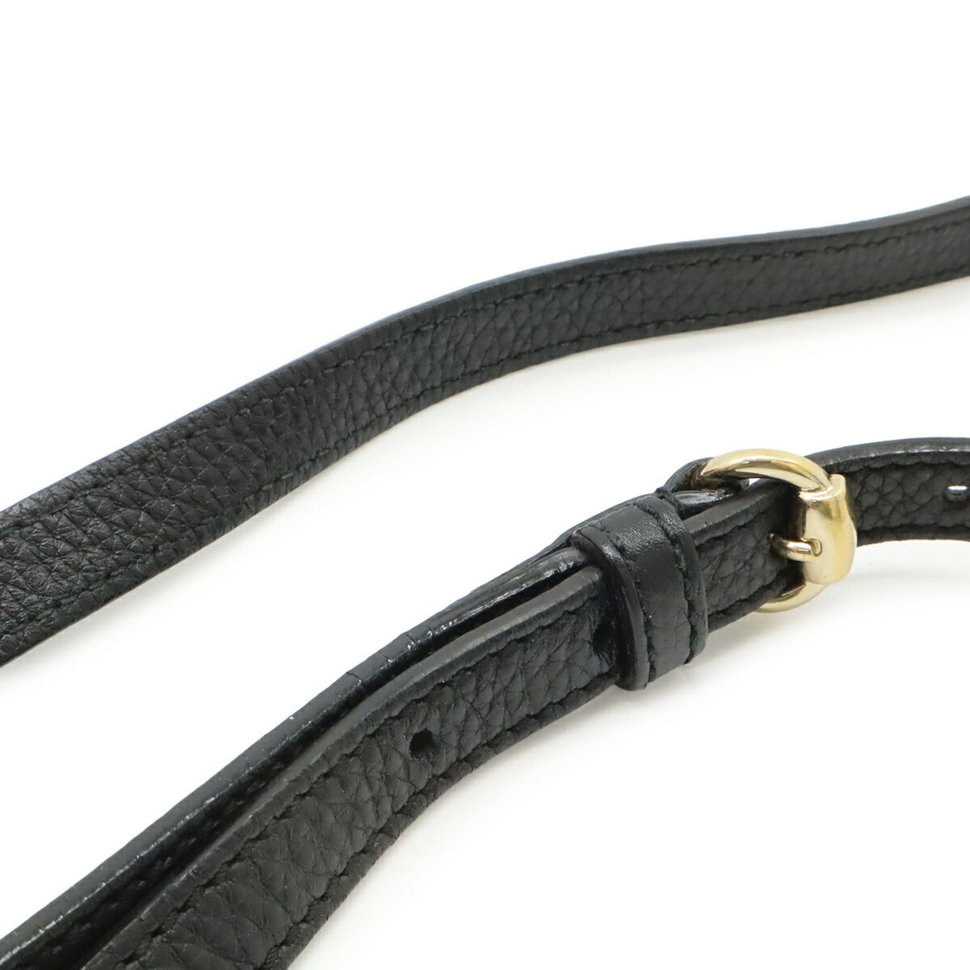 Gucci GUCCI Soho Interlocking G Tote Bag Shoulder Tassel Leather Black 369176 Size ONE SIZE - 6 Thumbnail