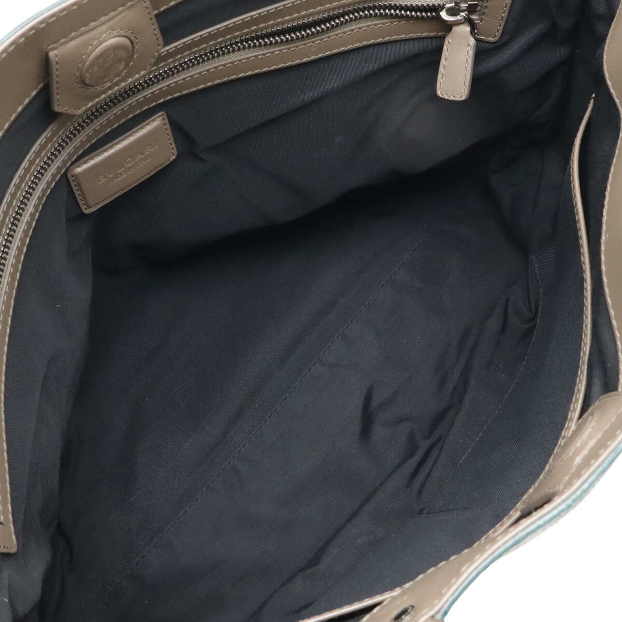 Bvlgari BVLGARI Octo Tote Bag Shoulder Leather Green Mocha Brown Size ONE SIZE - 8 Thumbnail