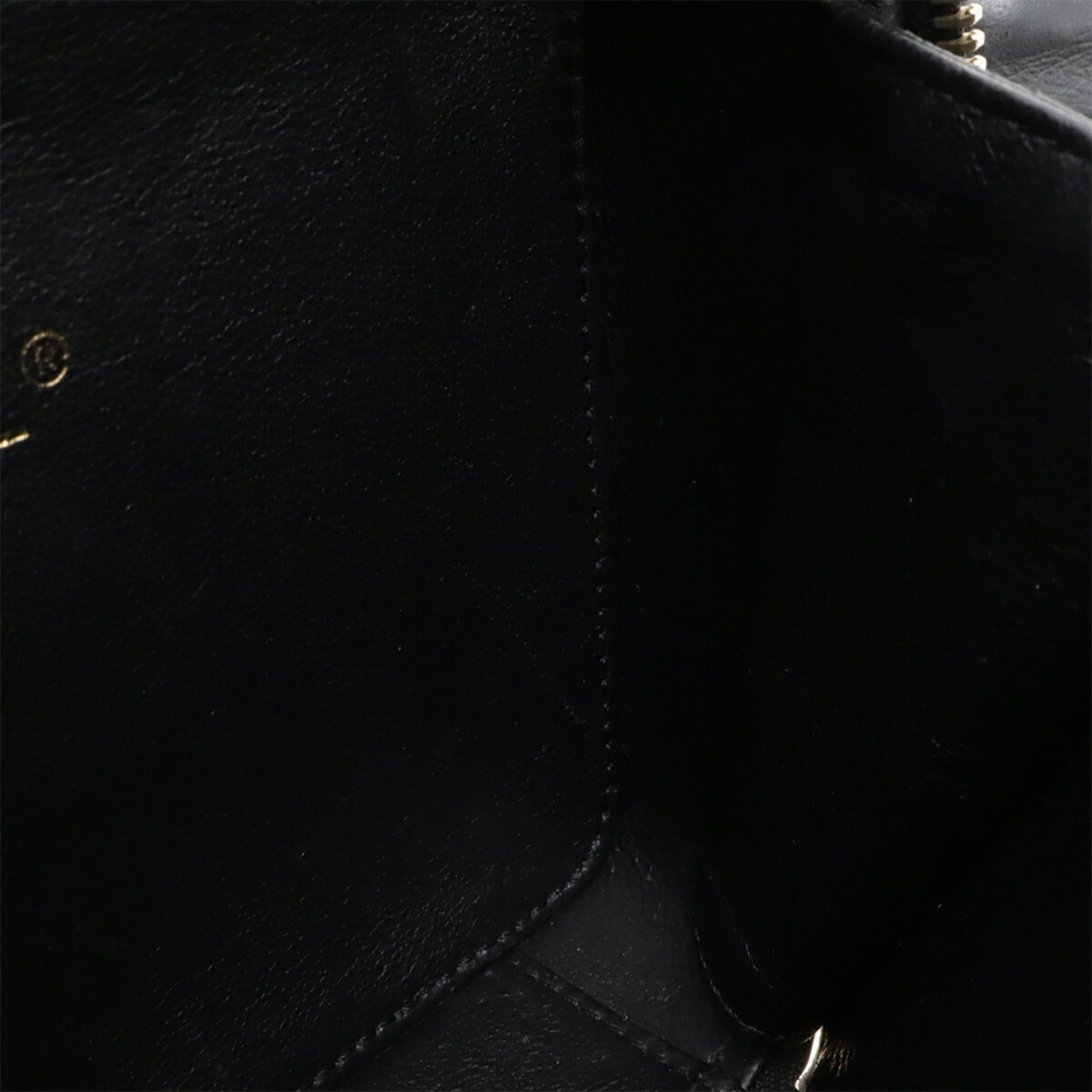 Chanel CHANEL CC Filigree Small Vanity Bag, Handbag, Chain Shoulder Caviar Leather, Black, A93342 Size ONE SIZE - 9 Thumbnail