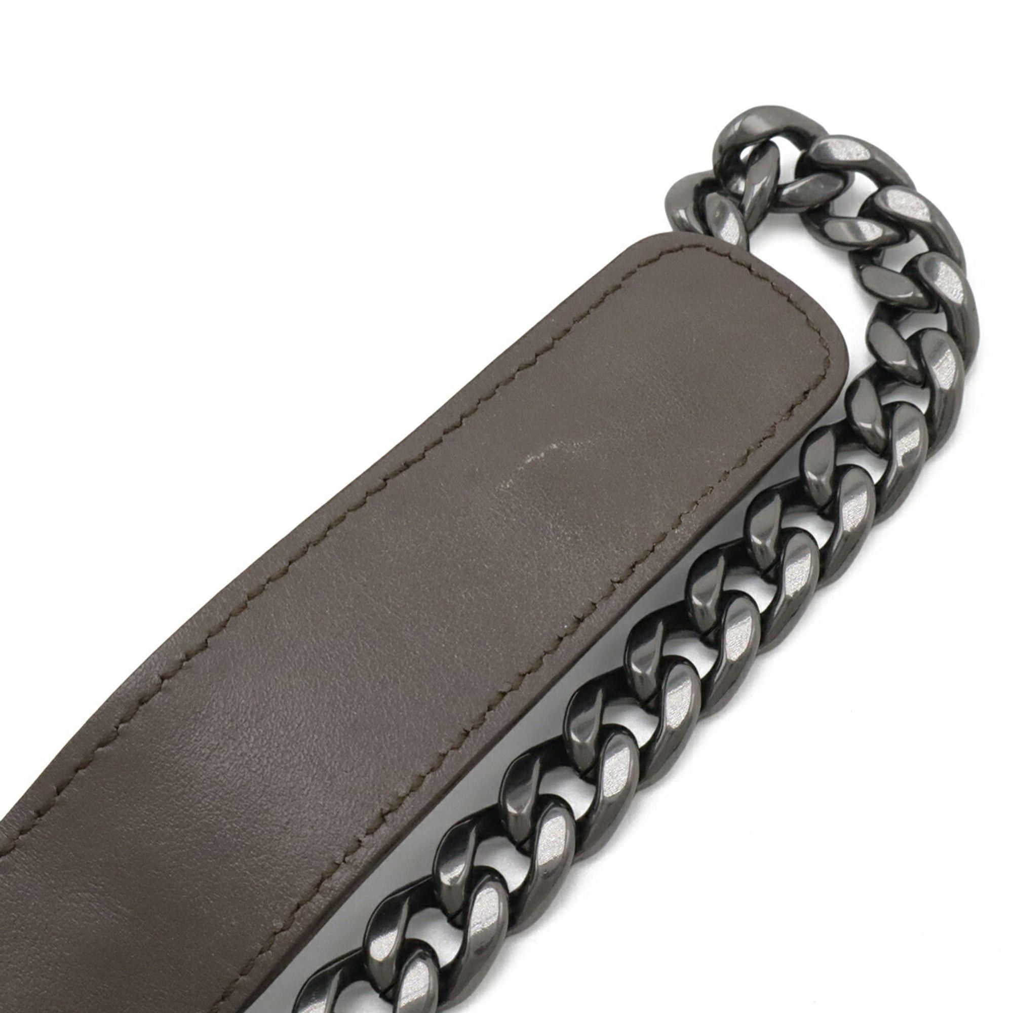 Prada PRADA VITELLO PHENIX Rhinestone Shoulder Bag/Clutch Bag, Leather, Greige, Purchased from an Overseas Boutique, 1BH103 Size ONE SIZE - 6 Thumbnail
