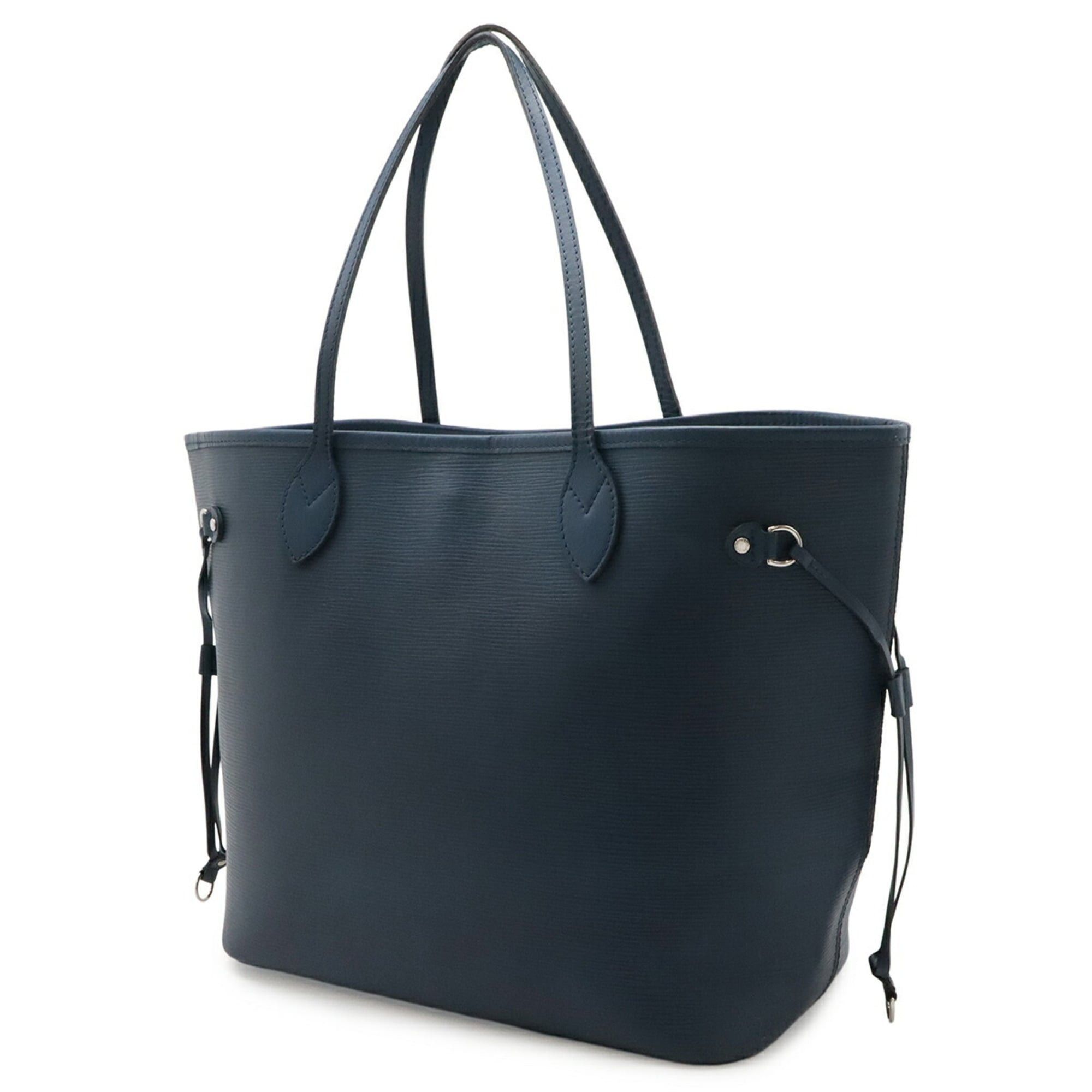 Louis Vuitton LOUIS VUITTON Epi Neverfull PM Tote Bag Shoulder Leather Indigo Blue Handbag (Pouch missing) M40885 Size ONE SIZE - 3 Thumbnail