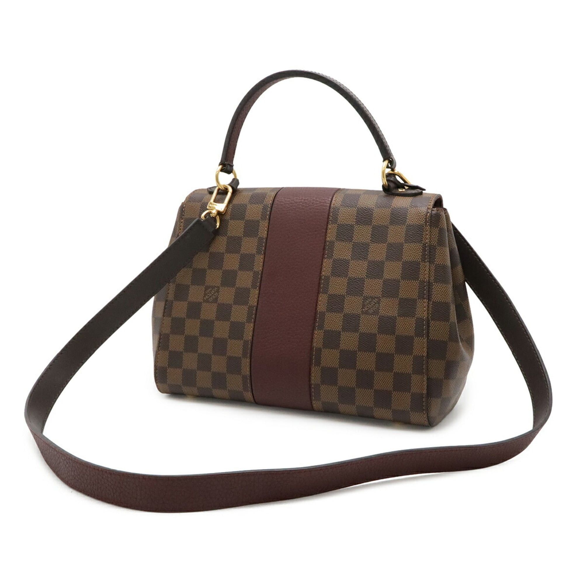 Louis Vuitton LOUIS VUITTON Damier Bond Street BB Handbag/Shoulder Bag, Brown/Bordeaux, N64416 Size ONE SIZE - 3 Thumbnail