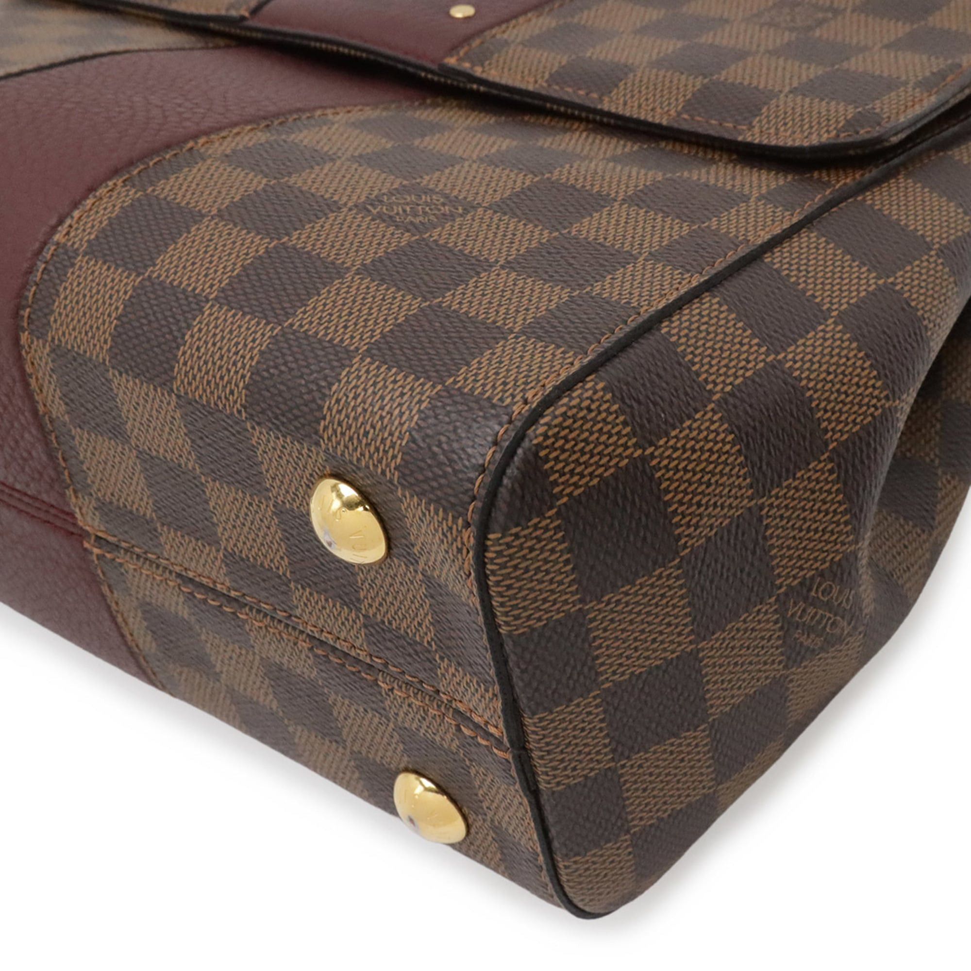 Louis Vuitton LOUIS VUITTON Damier Bond Street BB Handbag/Shoulder Bag, Brown/Bordeaux, N64416 Size ONE SIZE - 4 Thumbnail
