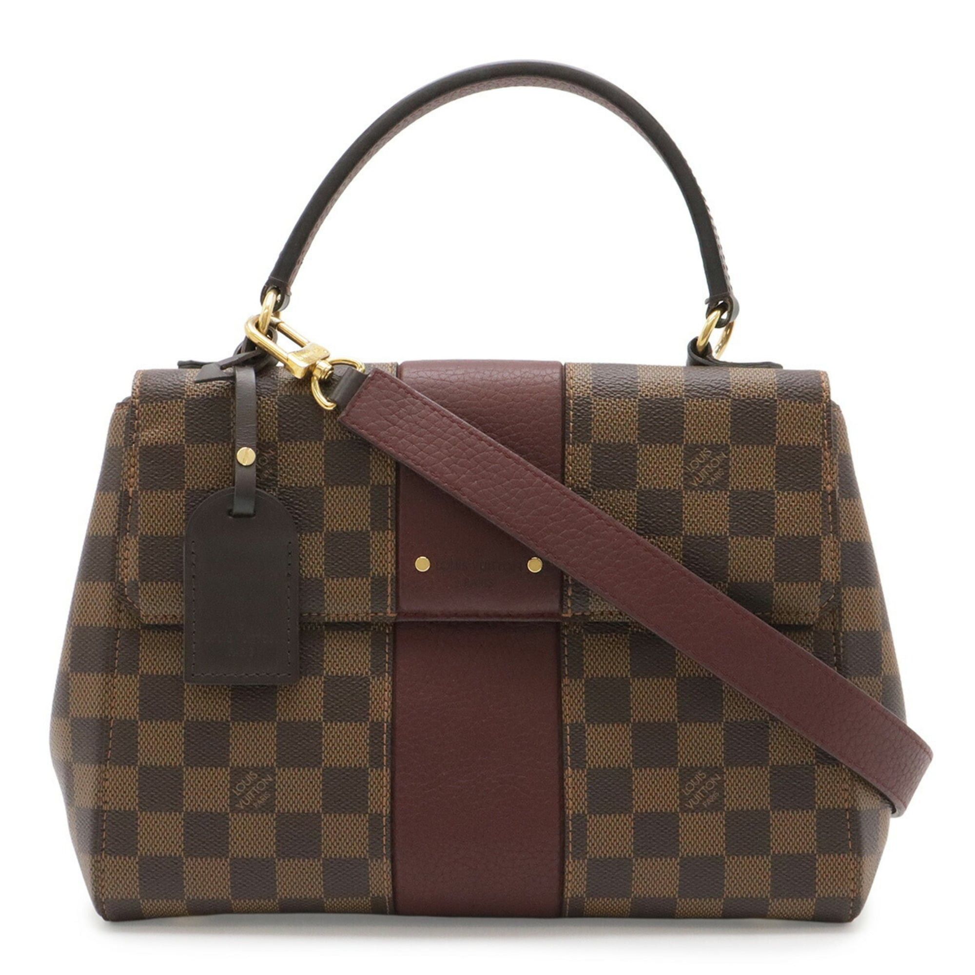 Louis Vuitton LOUIS VUITTON Damier Bond Street BB Handbag/Shoulder Bag, Brown/Bordeaux, N64416 Size ONE SIZE - 2 Thumbnail