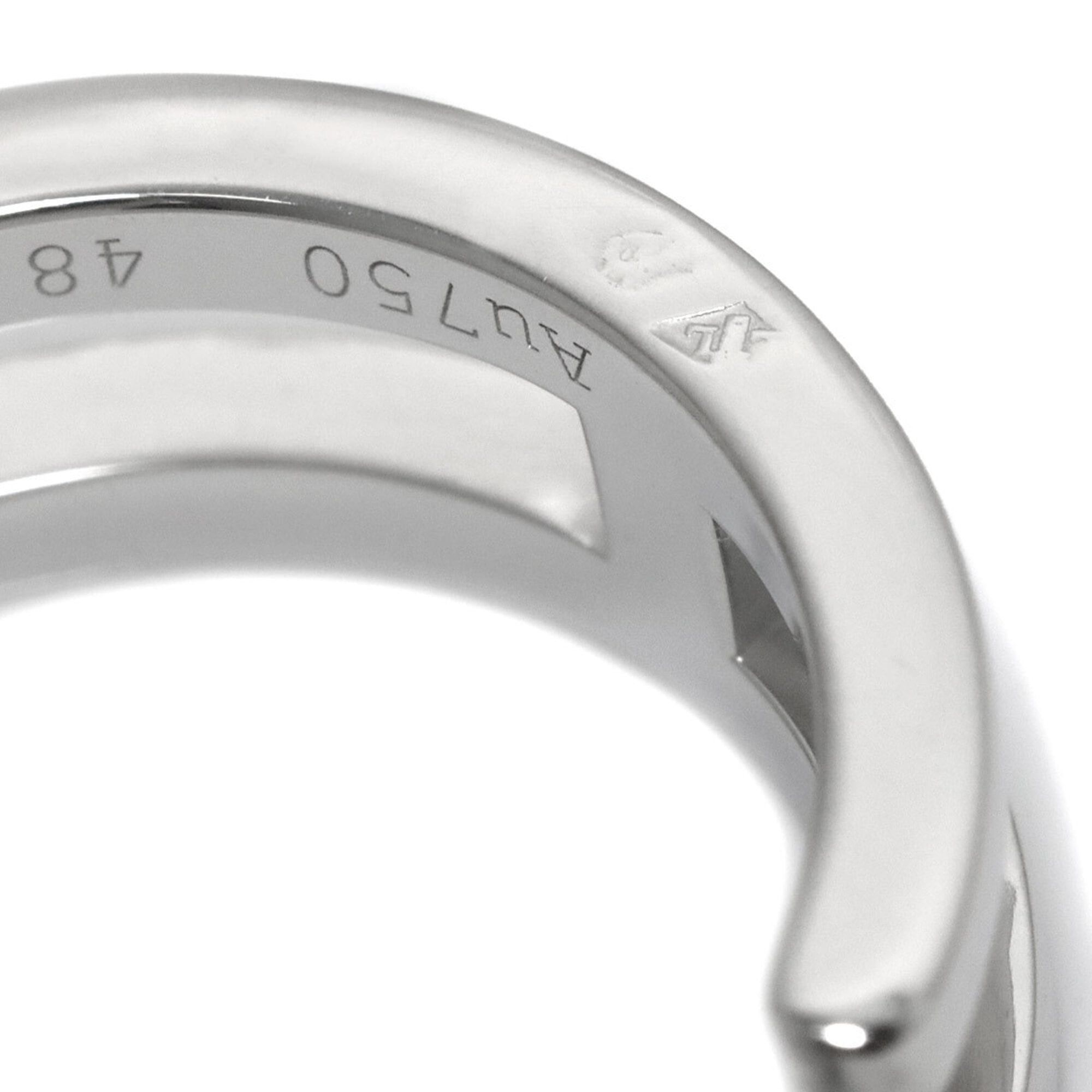 Hermes Hermes Ariane Chaine d'Ancre #48 Ring with Diamonds, 18K White Gold (750) Size ONE SIZE - 6 Thumbnail