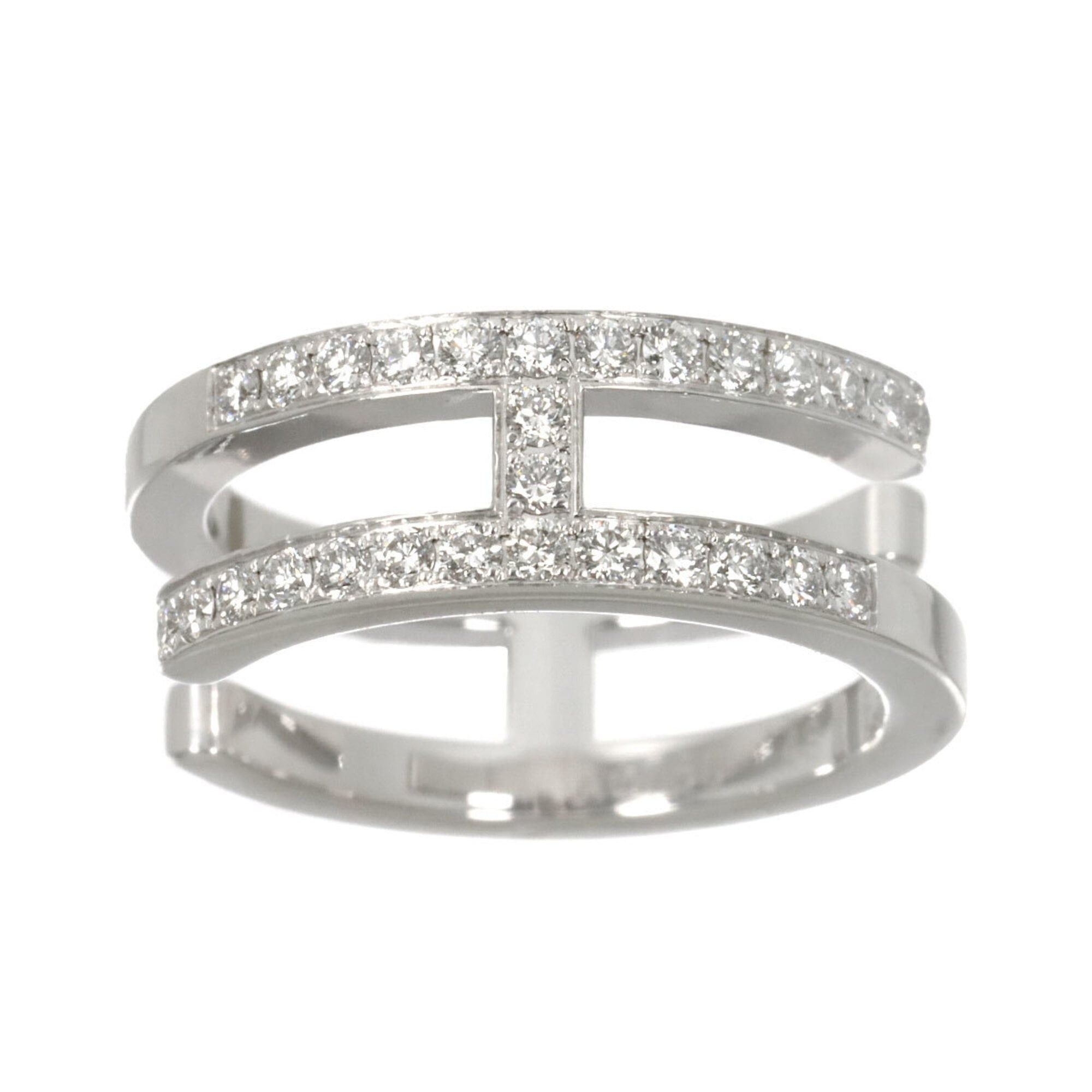Hermes Hermes Ariane Chaine d'Ancre #48 Ring with Diamonds, 18K White Gold (750) Size ONE SIZE - 2 Thumbnail