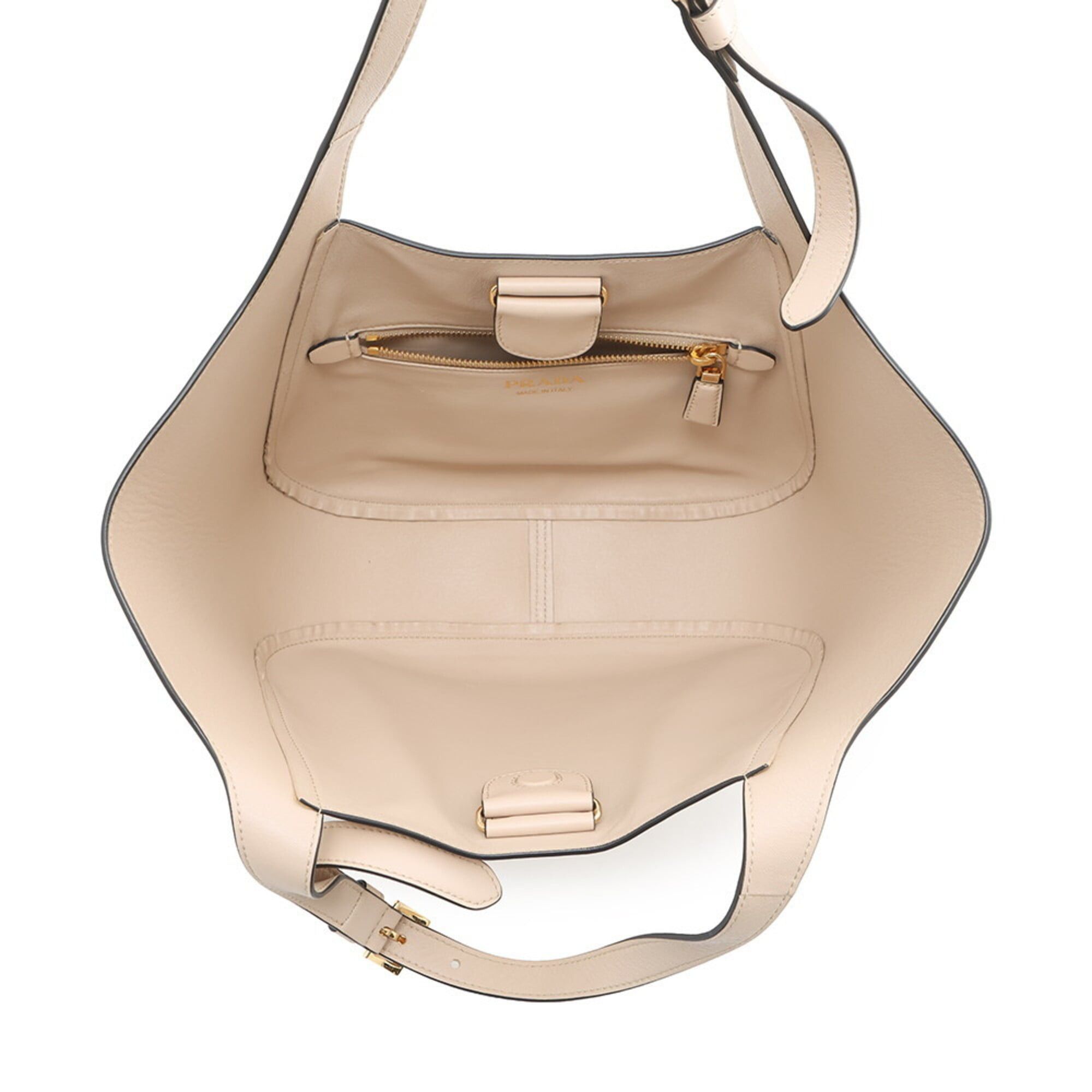 Prada Prada Tote Bag Medium Handbag Triangle Leather 1BG483 PRADA Size ONE SIZE - 5 Thumbnail