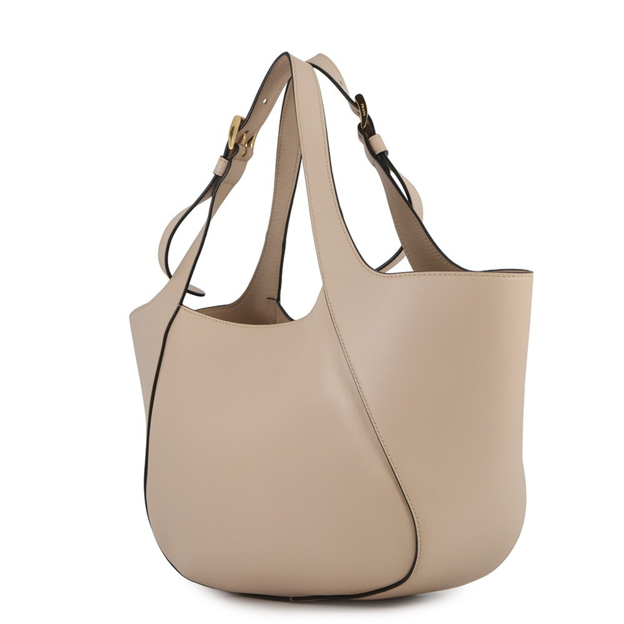 Prada Prada Tote Bag Medium Handbag Triangle Leather 1BG483 PRADA Size ONE SIZE - 2 Thumbnail