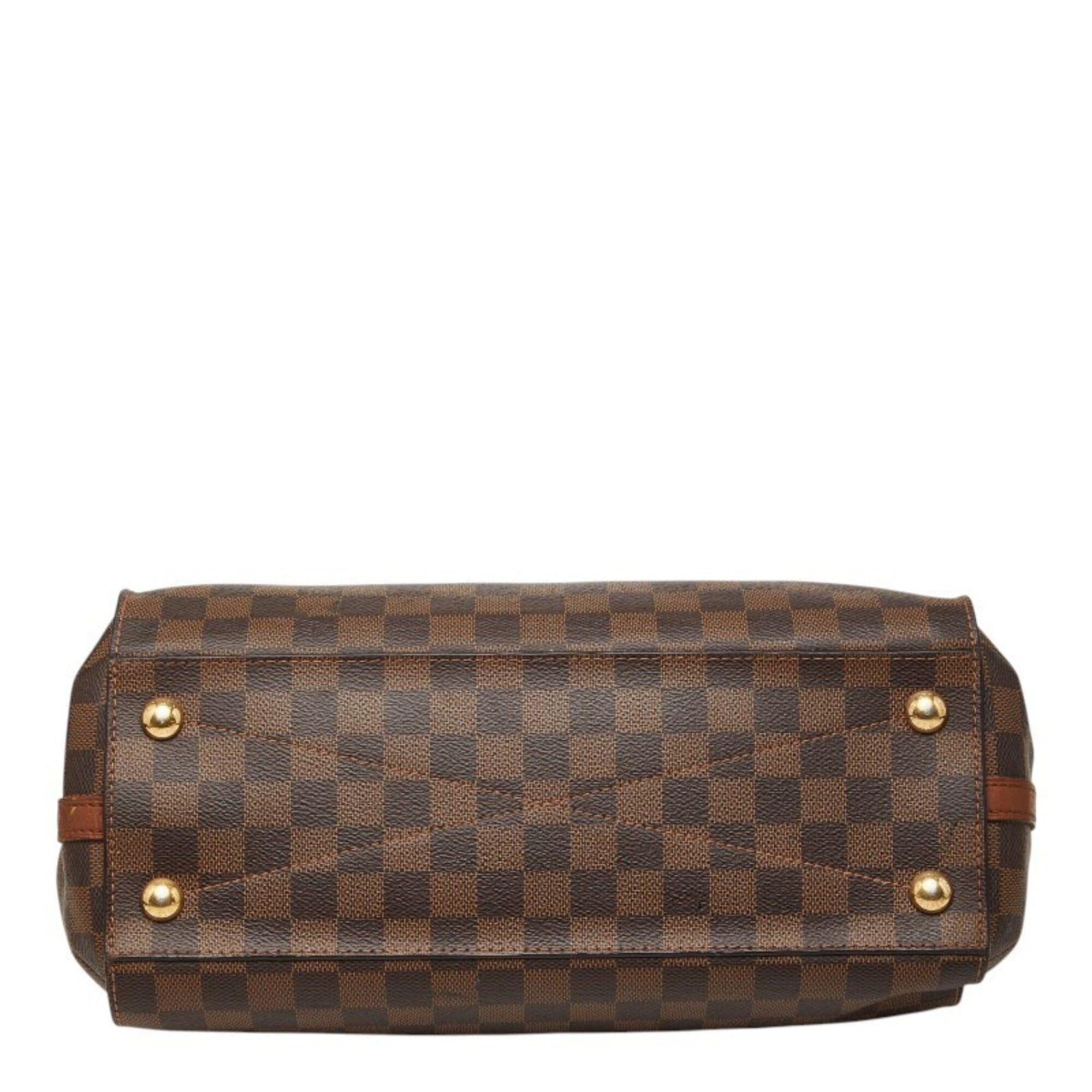 Louis Vuitton Louis Vuitton Damier Greenwich Handbag Shoulder Bag 2WAY N41337 Brown Leather Women's LOUIS VUITTON Size ONE SIZE - 3 Thumbnail
