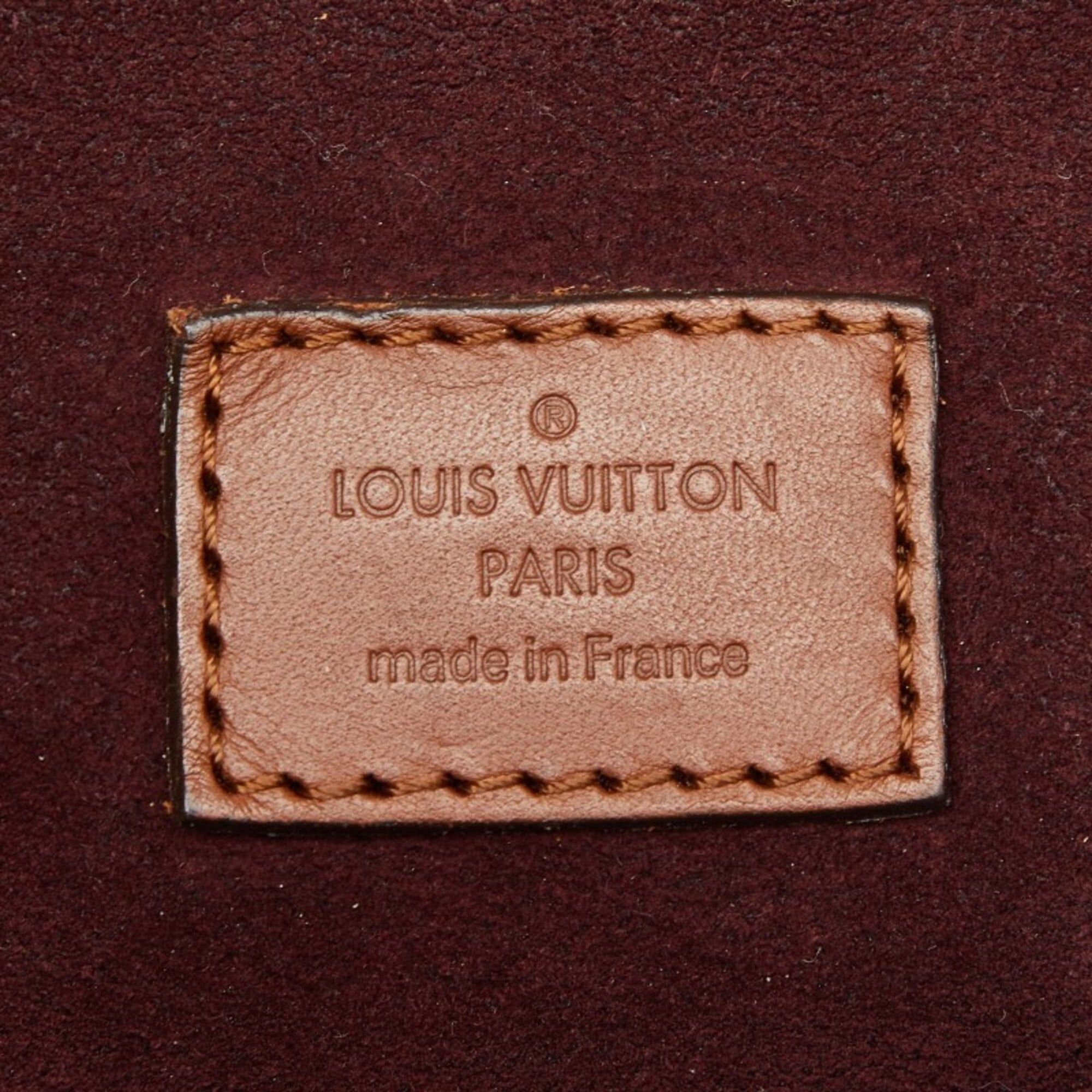 Louis Vuitton Louis Vuitton Damier Greenwich Handbag Shoulder Bag 2WAY N41337 Brown Leather Women's LOUIS VUITTON Size ONE SIZE - 14 Thumbnail