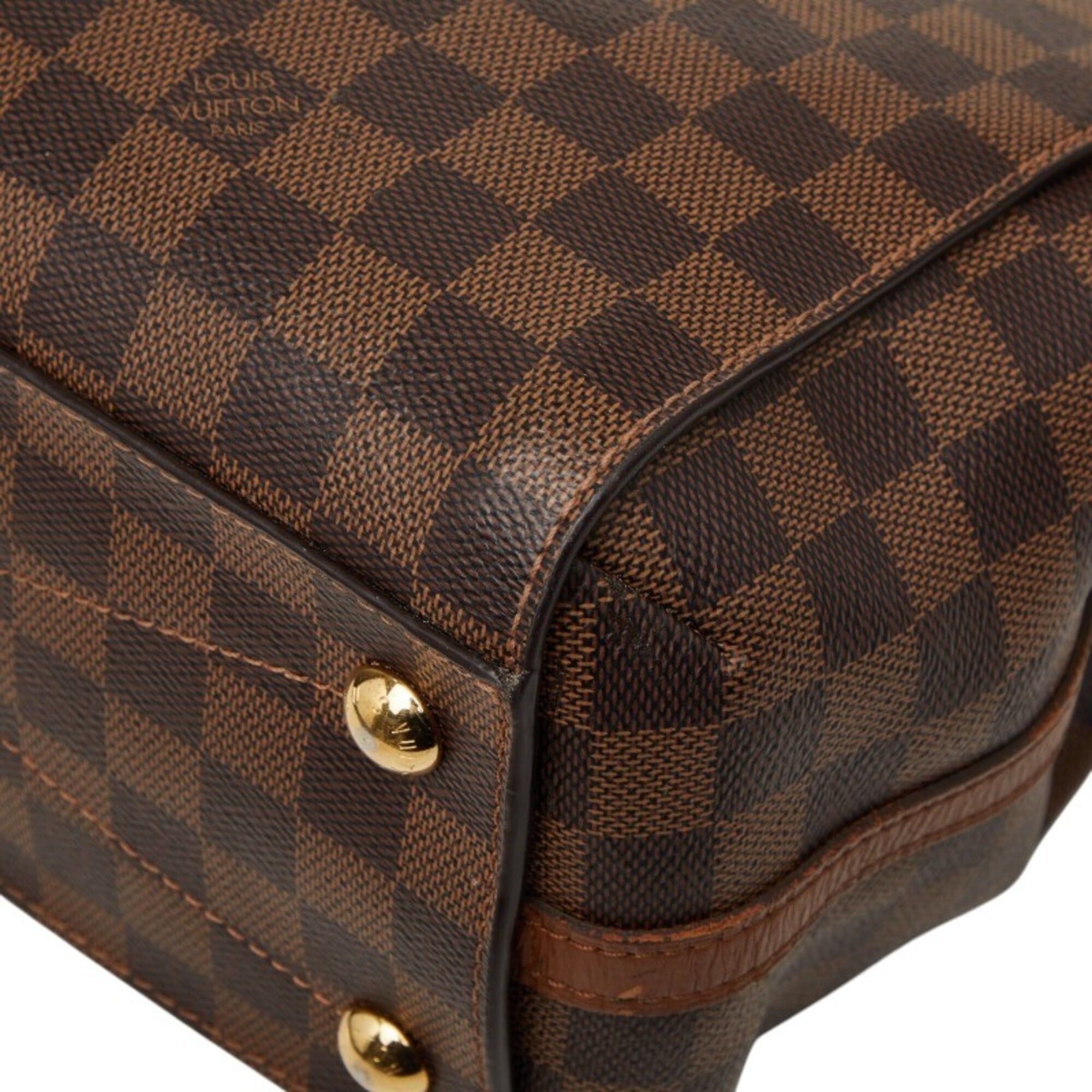 Louis Vuitton Louis Vuitton Damier Greenwich Handbag Shoulder Bag 2WAY N41337 Brown Leather Women's LOUIS VUITTON Size ONE SIZE - 6 Thumbnail