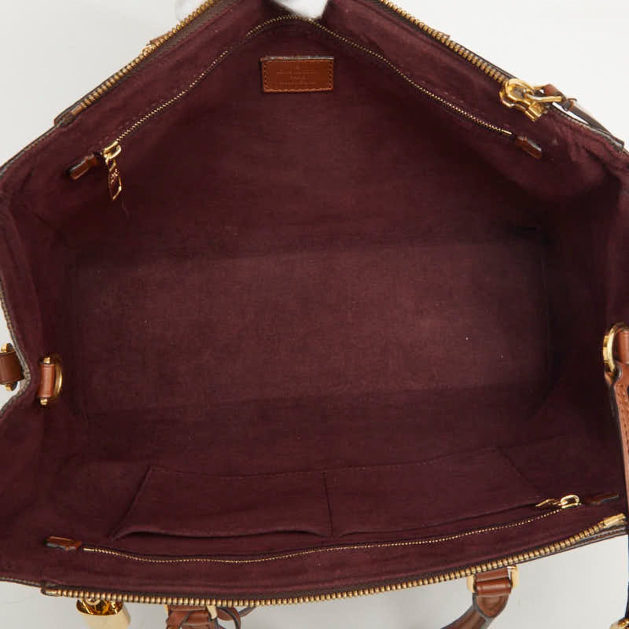Louis Vuitton Louis Vuitton Damier Greenwich Handbag Shoulder Bag 2WAY N41337 Brown Leather Women's LOUIS VUITTON Size ONE SIZE - 13 Thumbnail