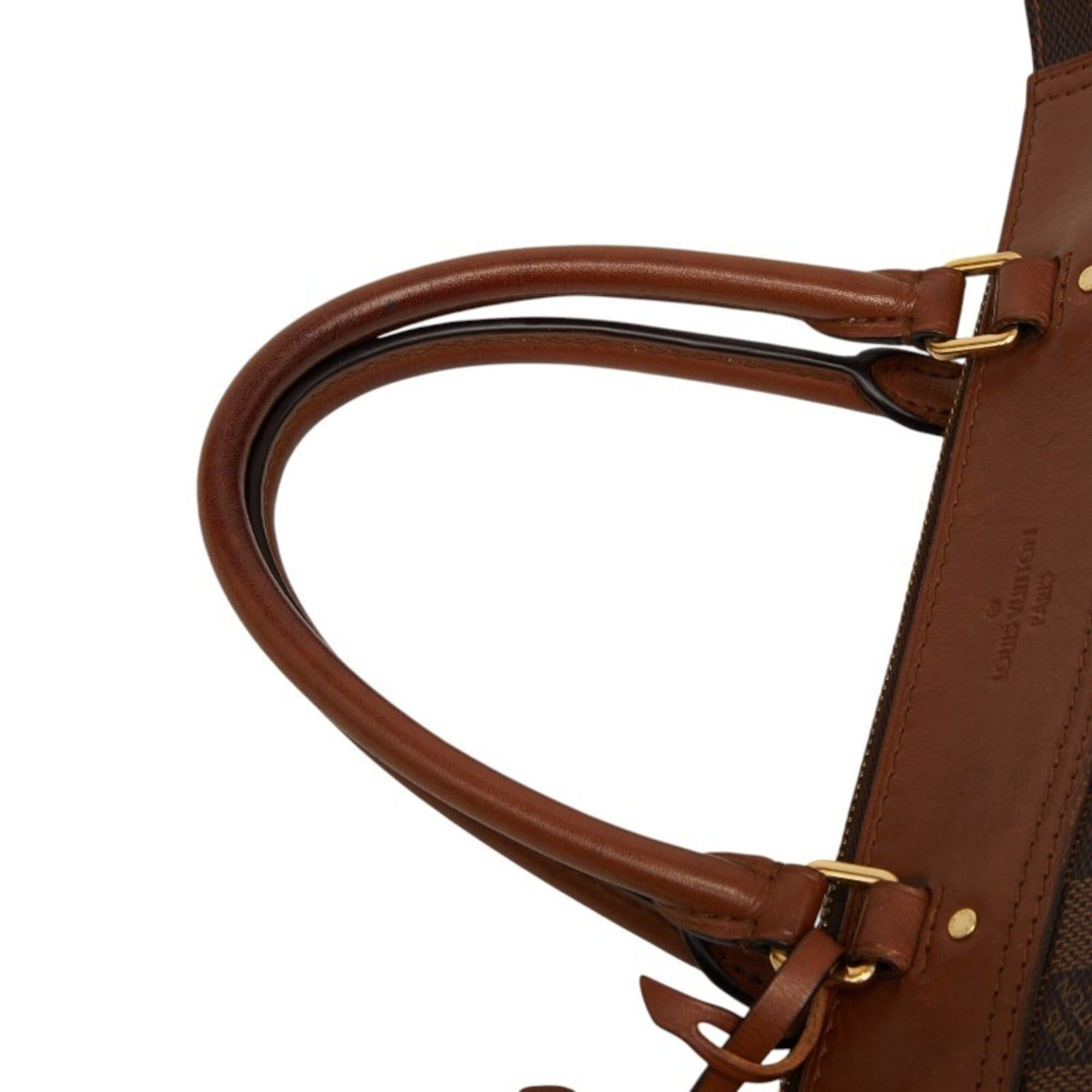 Louis Vuitton Louis Vuitton Damier Greenwich Handbag Shoulder Bag 2WAY N41337 Brown Leather Women's LOUIS VUITTON Size ONE SIZE - 12 Thumbnail