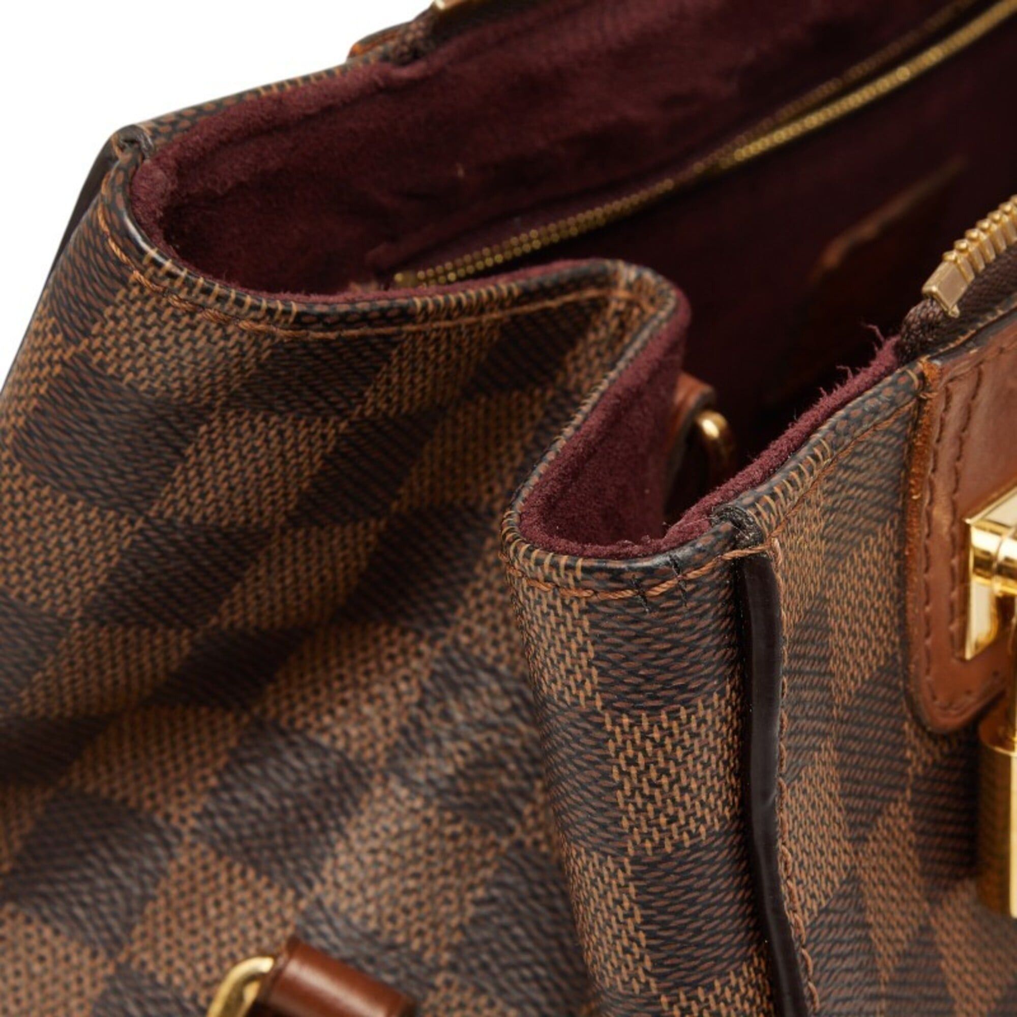Louis Vuitton Louis Vuitton Damier Greenwich Handbag Shoulder Bag 2WAY N41337 Brown Leather Women's LOUIS VUITTON Size ONE SIZE - 9 Thumbnail