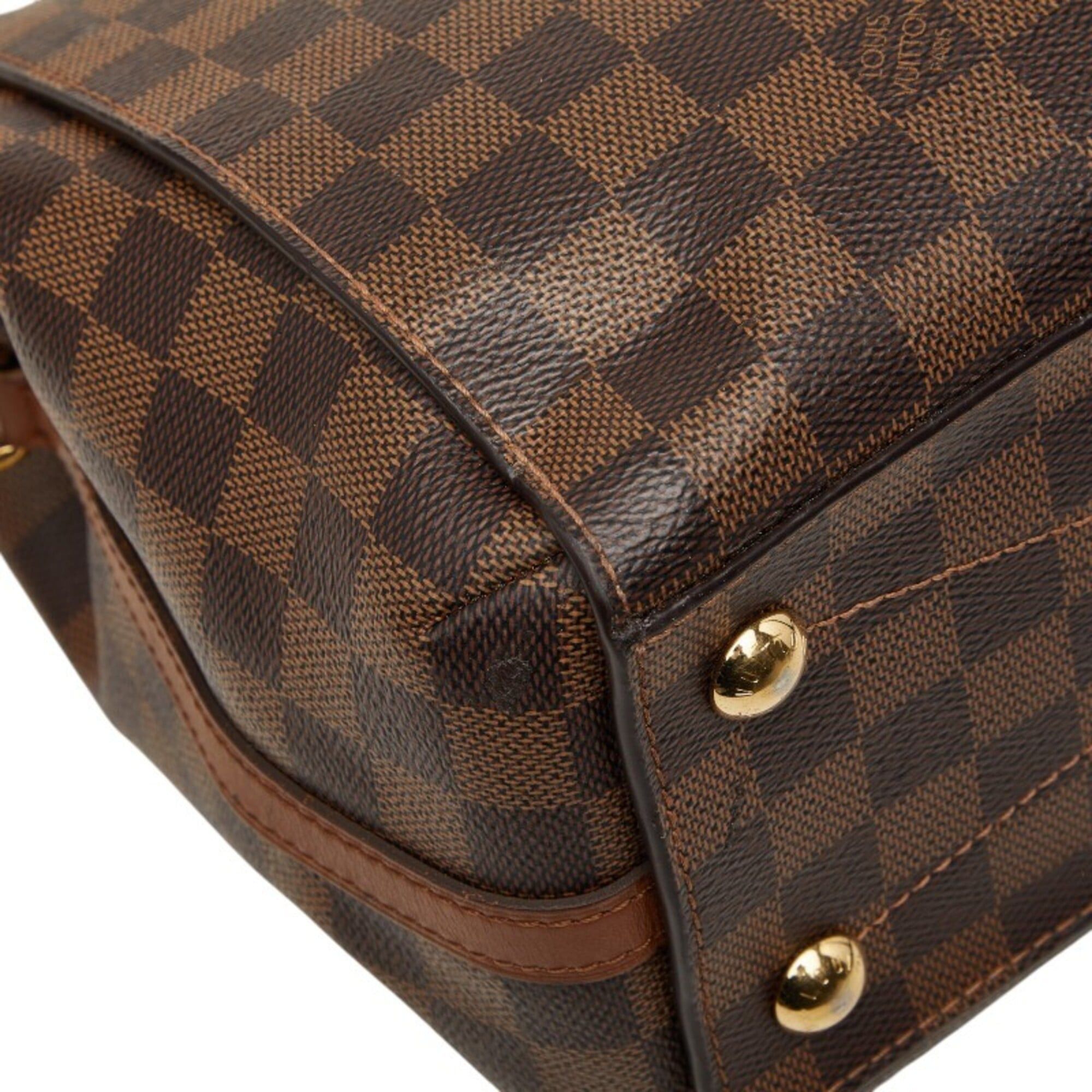 Louis Vuitton Louis Vuitton Damier Greenwich Handbag Shoulder Bag 2WAY N41337 Brown Leather Women's LOUIS VUITTON Size ONE SIZE - 7 Thumbnail
