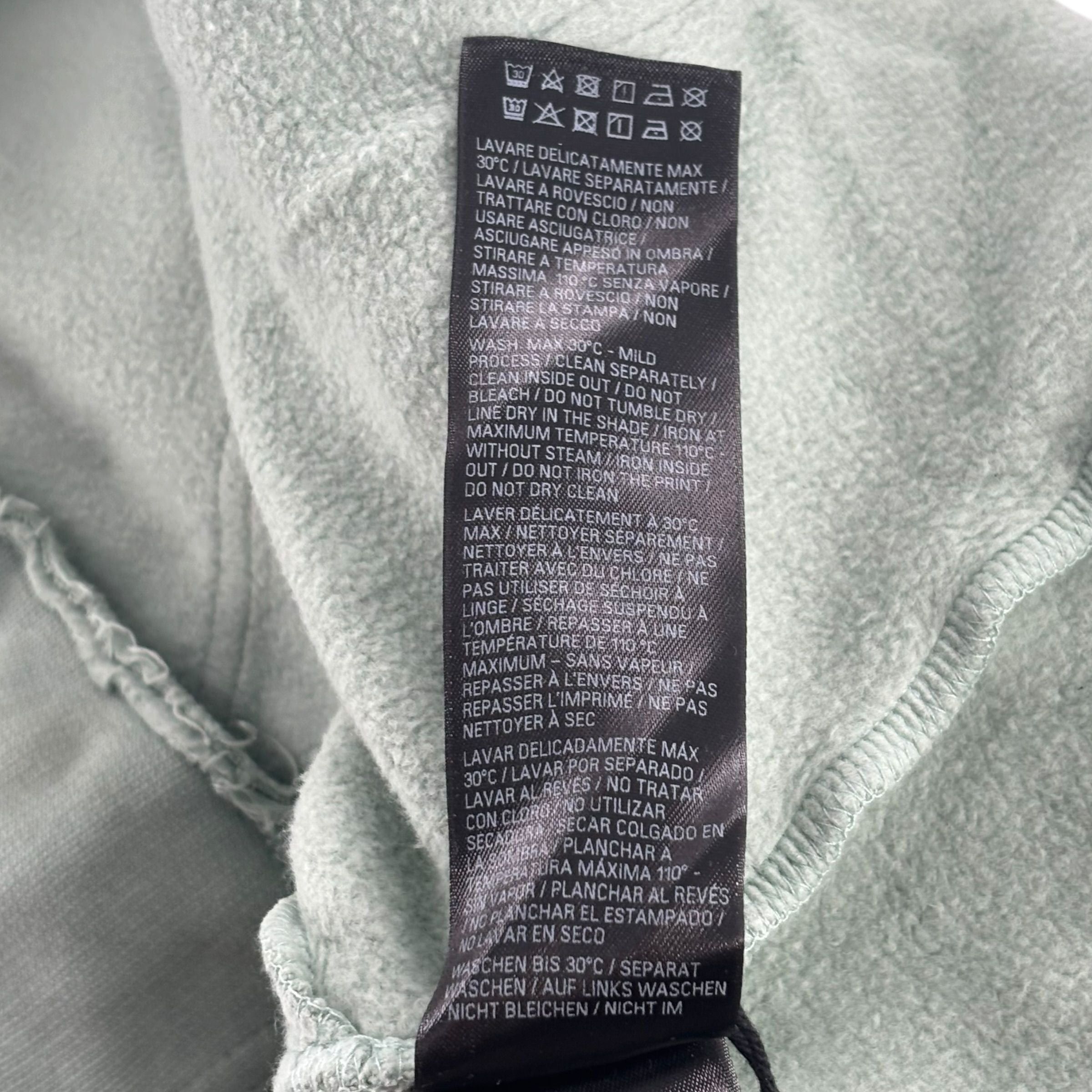 Balenciaga DIY Imprint Cropped Hoodie Sage Green Size US L / EU 52-54 / 3 - 6 Thumbnail