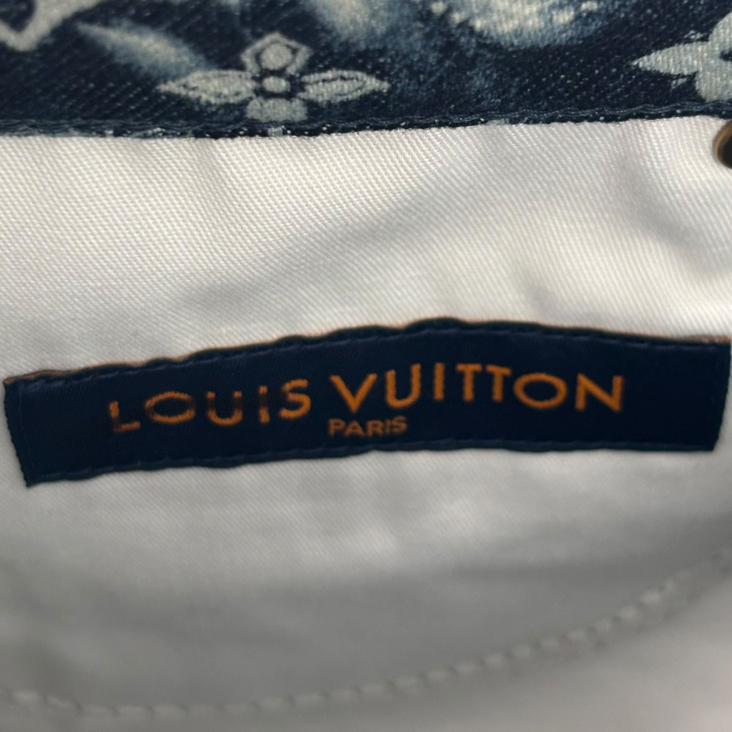 Louis Vuitton Bleached Bandana Monogram Denim Shorts Blue Size US 38 / EU 54 - 5 Thumbnail