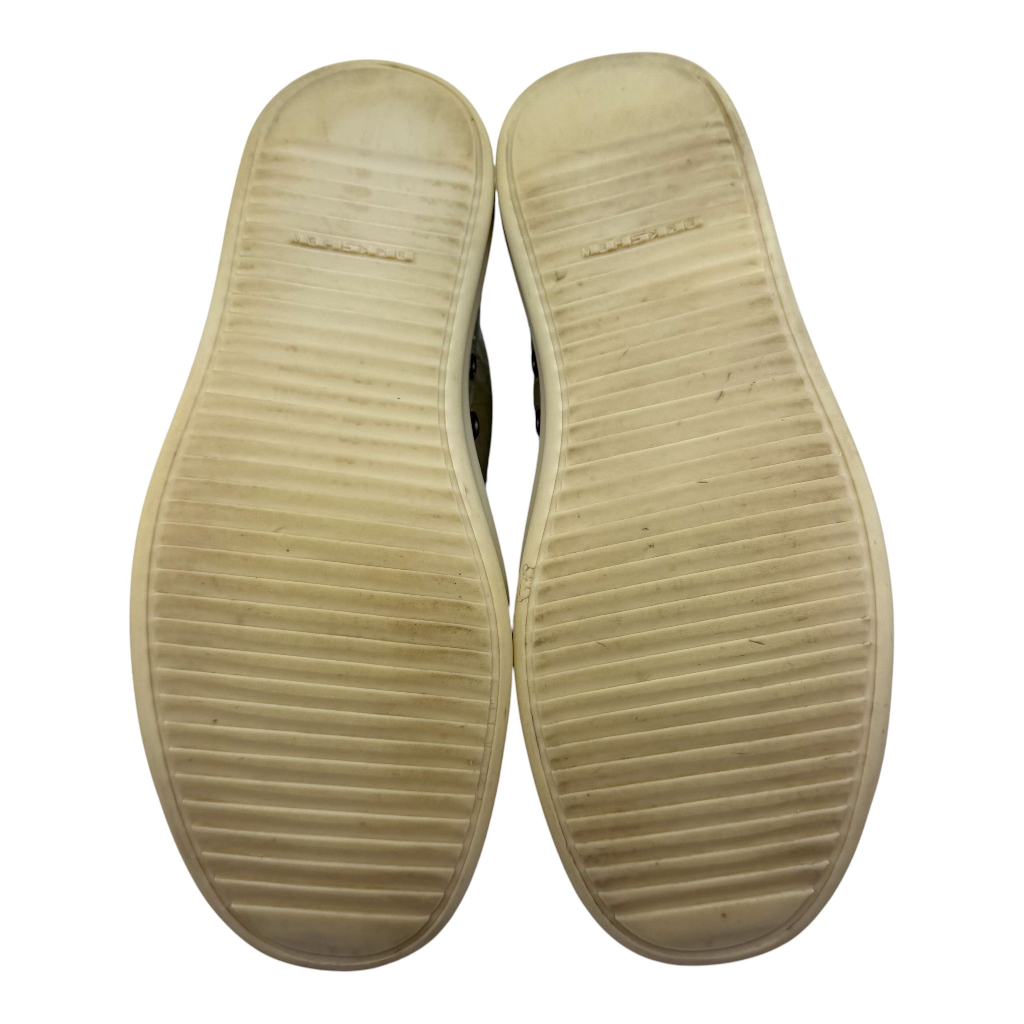 Rick Owens DRKSHDW Ramone Low Foil Metallic Pale Sneaker Size US 5 / EU 37 - 5 Thumbnail