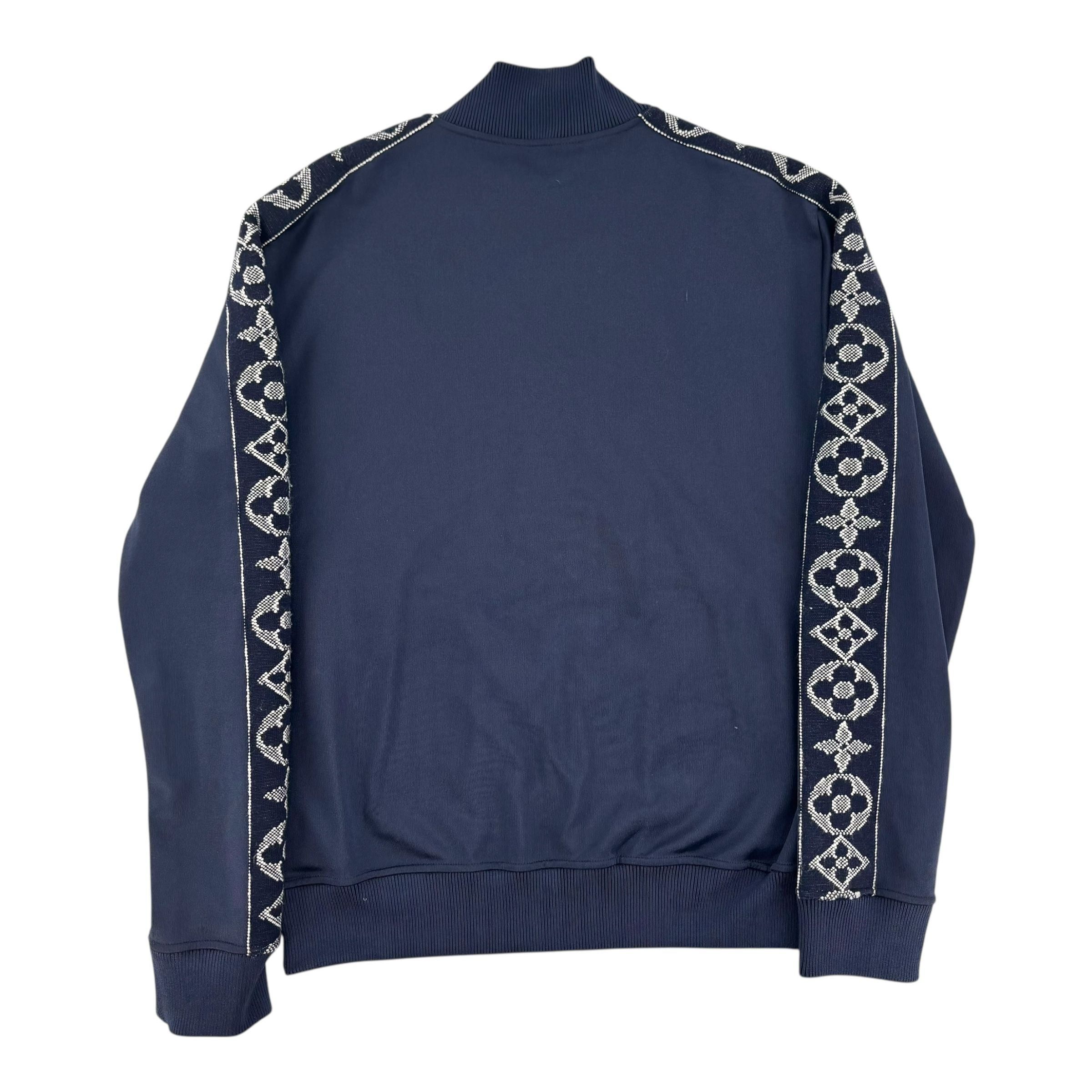 Louis Vuitton Flower Band Embroidered Track Jacket Navy Size US L / EU 52-54 / 3 - 3 Thumbnail