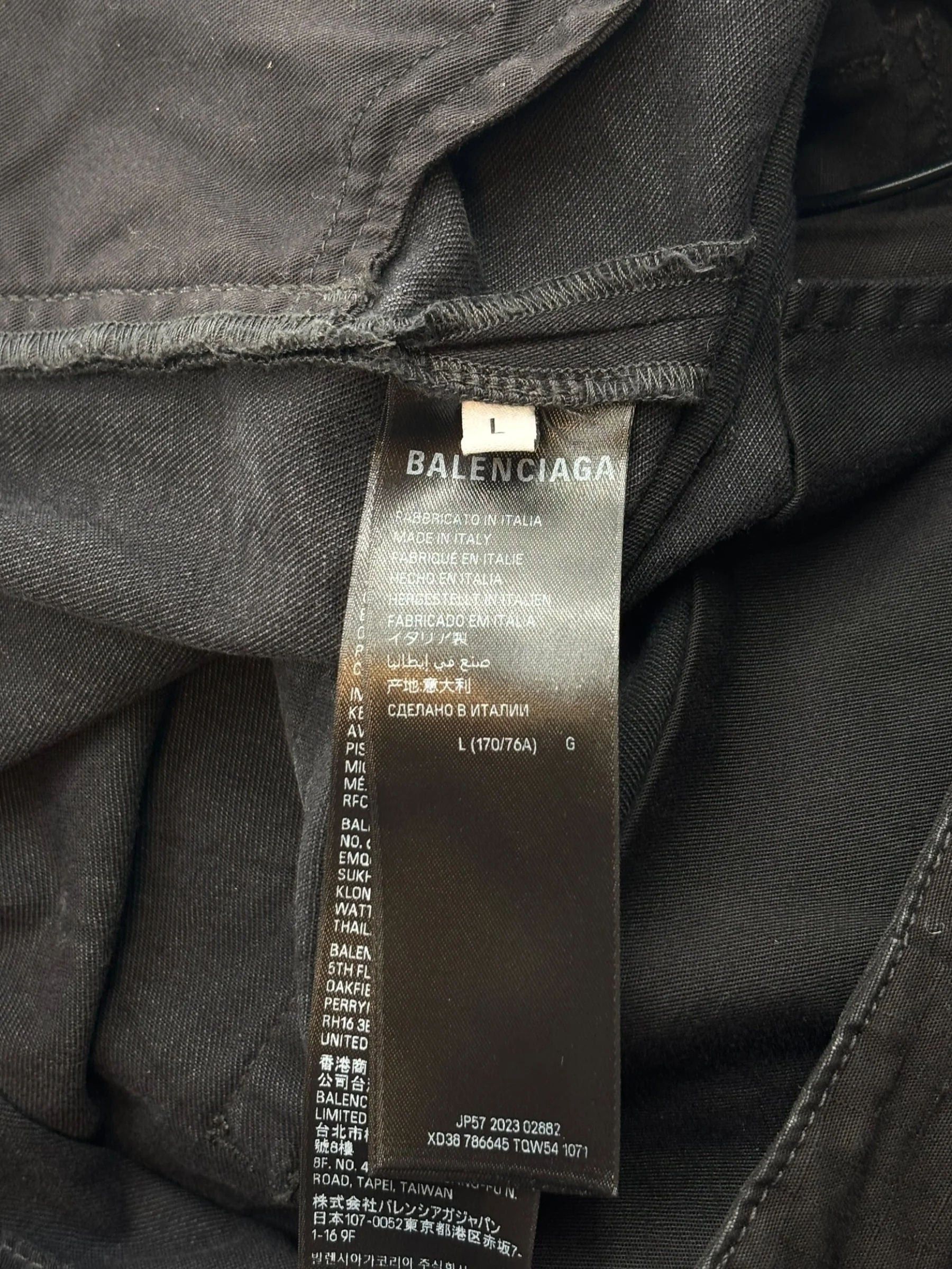 Balenciaga Hybrid Baggy Pants "Black" Size US 34 / EU 50 - 4 Thumbnail