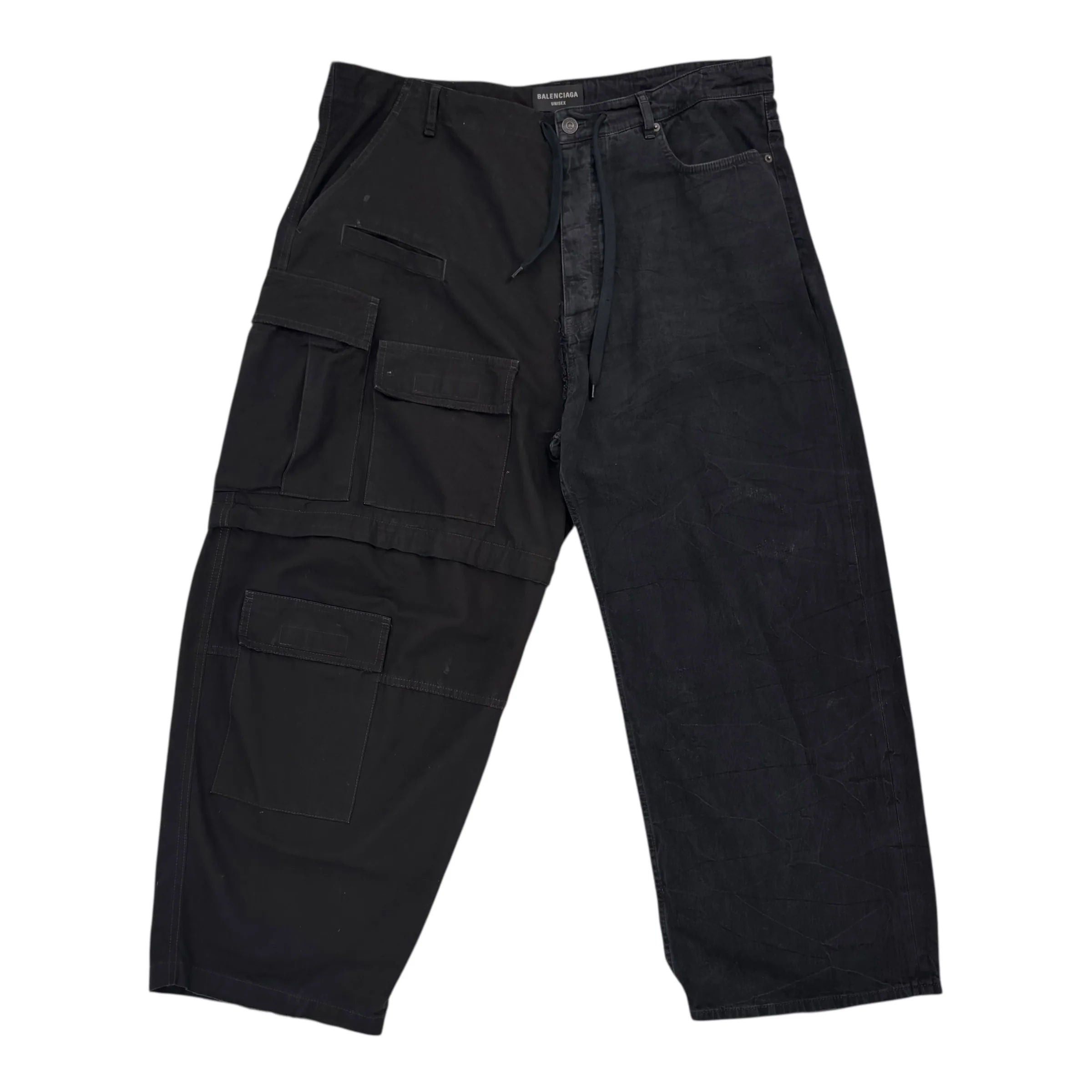 Balenciaga Hybrid Baggy Pants "Black" Size US 34 / EU 50 - 2 Thumbnail