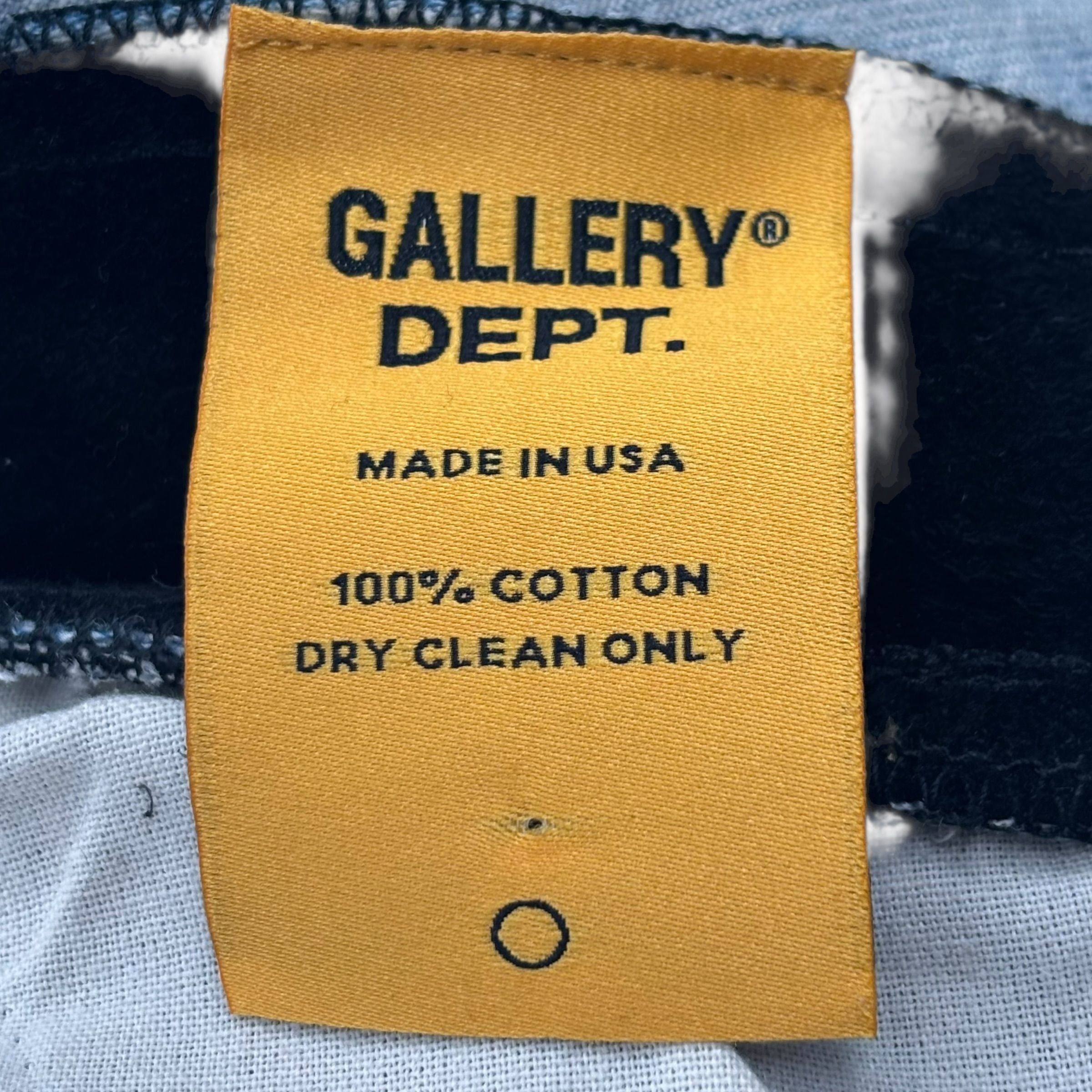 Gallery Dept. Leather Insert Bronco Flare Jeans Blue Size US 37 - 5 Thumbnail