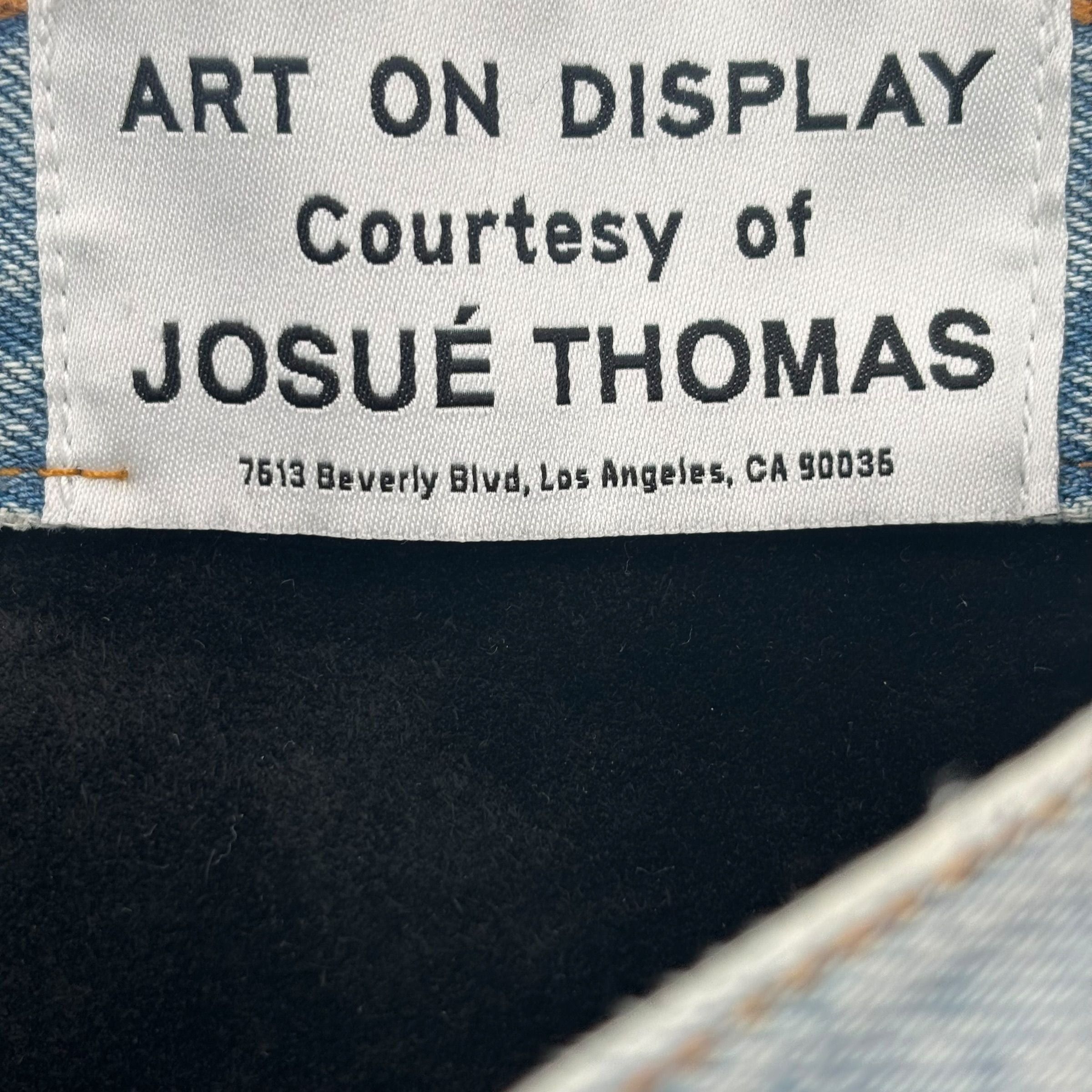 Gallery Dept. Leather Insert Bronco Flare Jeans Blue Size US 37 - 6 Thumbnail