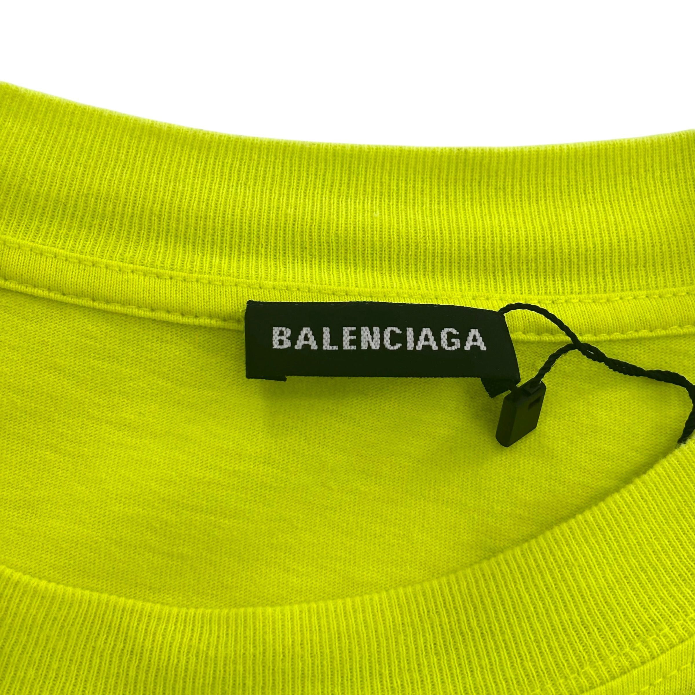 Balenciaga WFP Tee "Neon Green" Size US XL / EU 56 / 4 - 4 Thumbnail